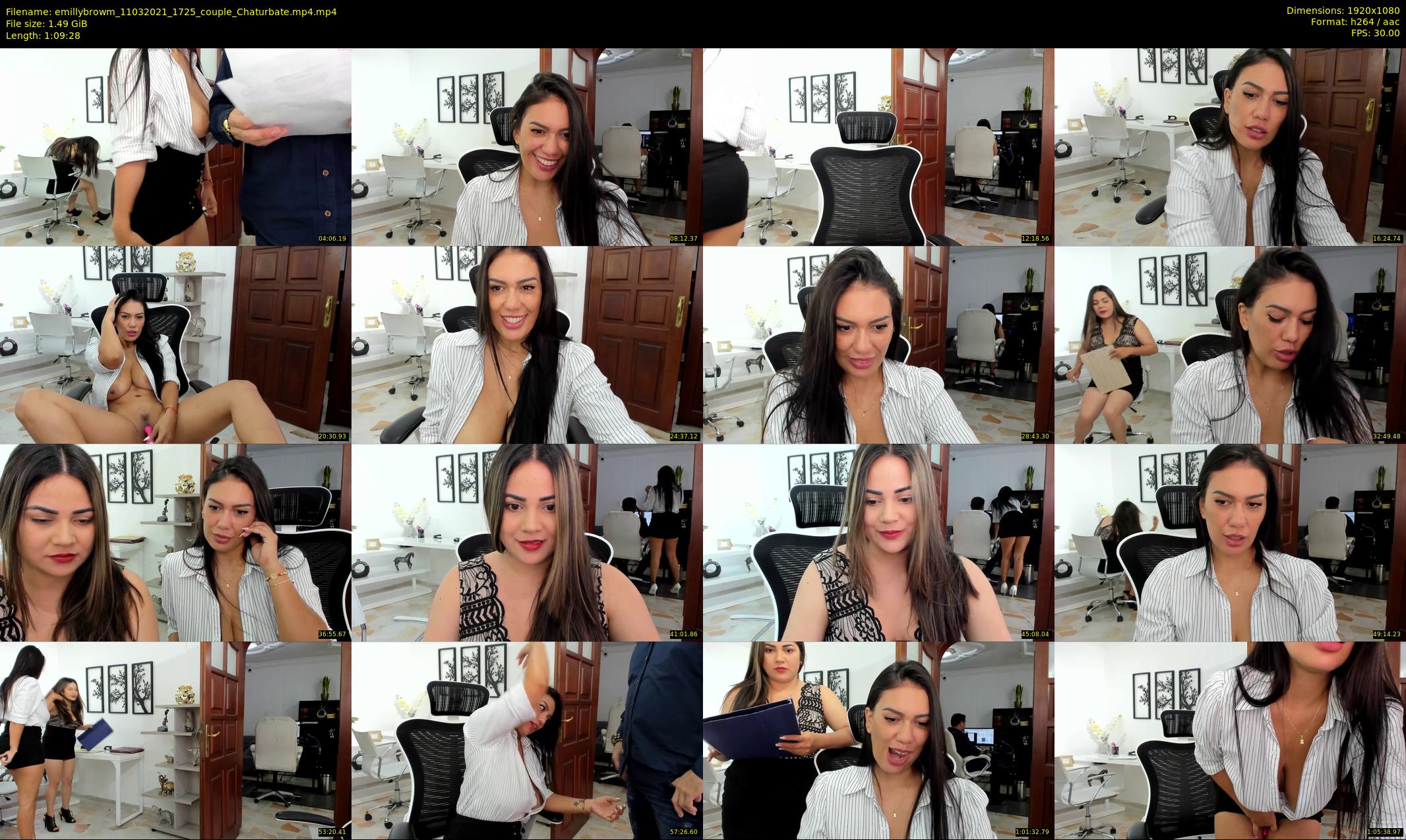 emillybrowm — 70 minute Chaturbate couple cam show recording, 1080p, Mar 11, 2021