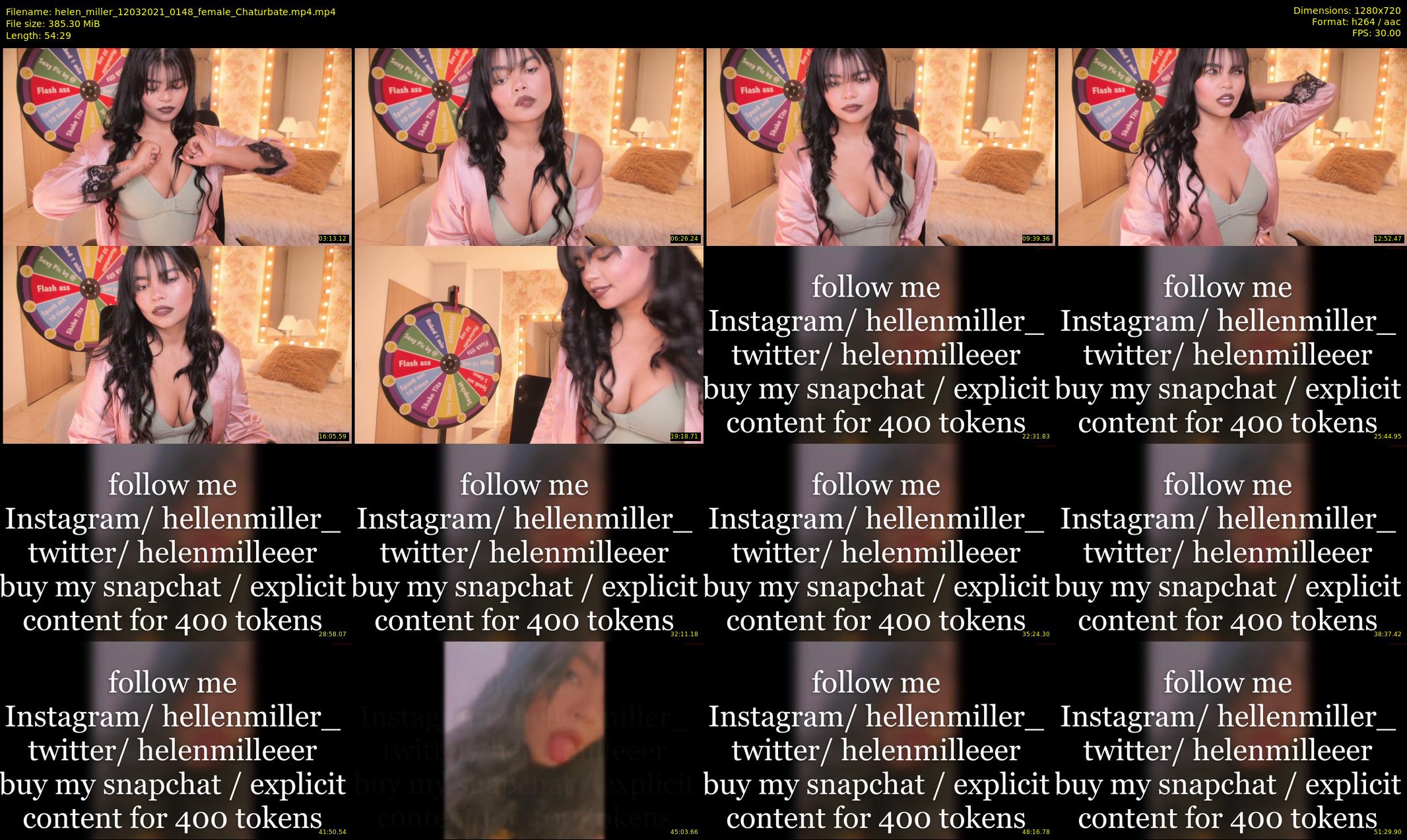helen_miller — 55 minute Chaturbate female cam show recording, 720p, Mar 12, 2021