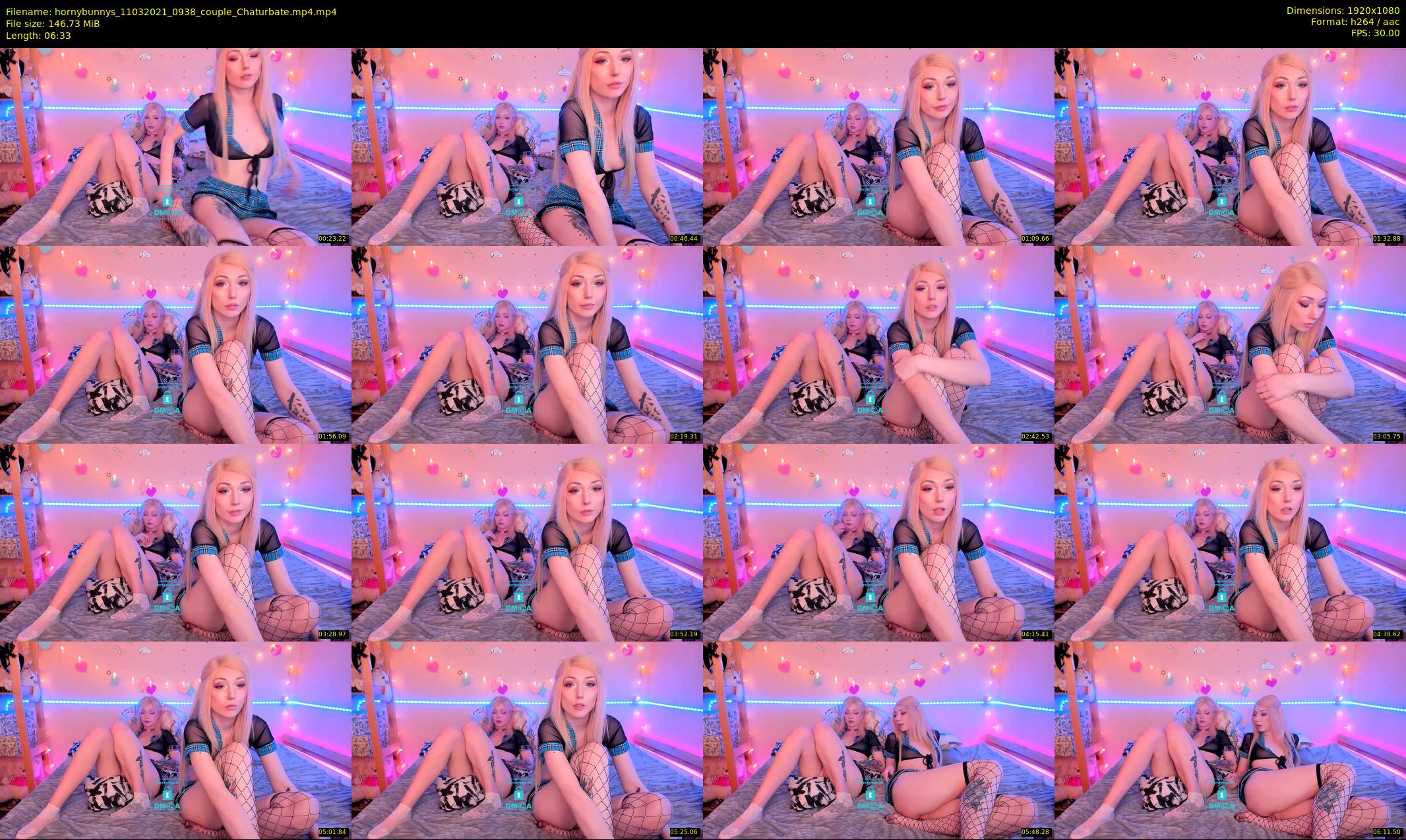 hornybunnys — 7 minute Chaturbate couple cam show recording, 1080p, Mar 11, 2021