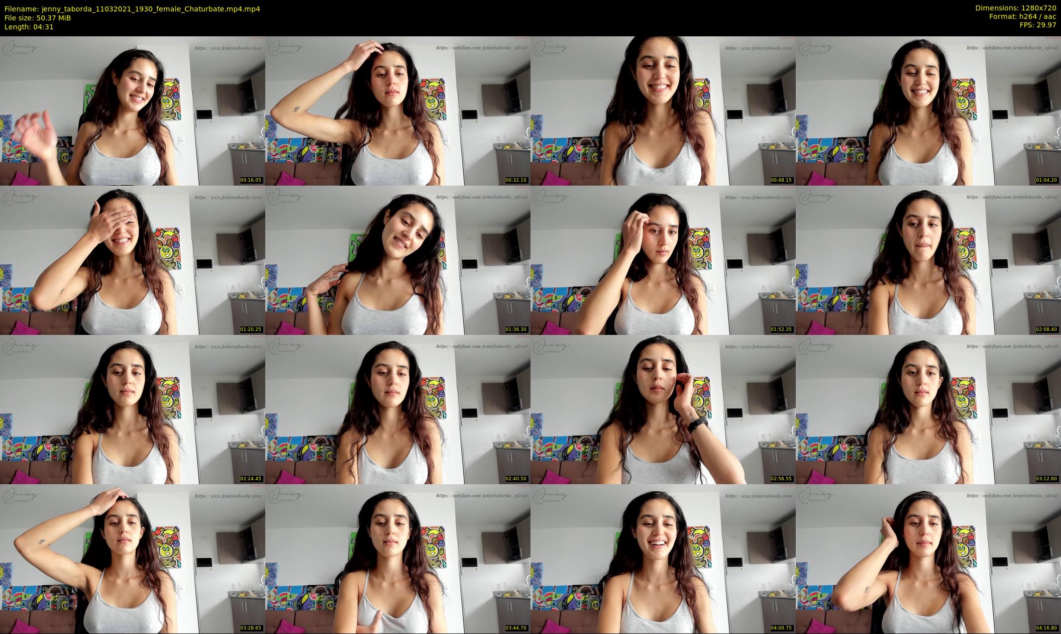 jenny_taborda — 5 minute Chaturbate female cam show recording, 720p, Mar 11, 2021