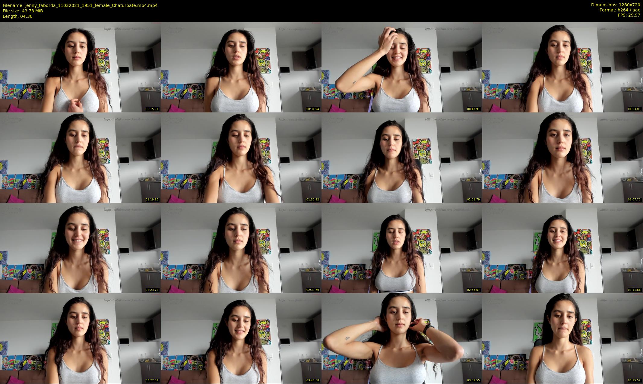 jenny_taborda — 5 minute Chaturbate female cam show recording, 720p, Mar 11, 2021