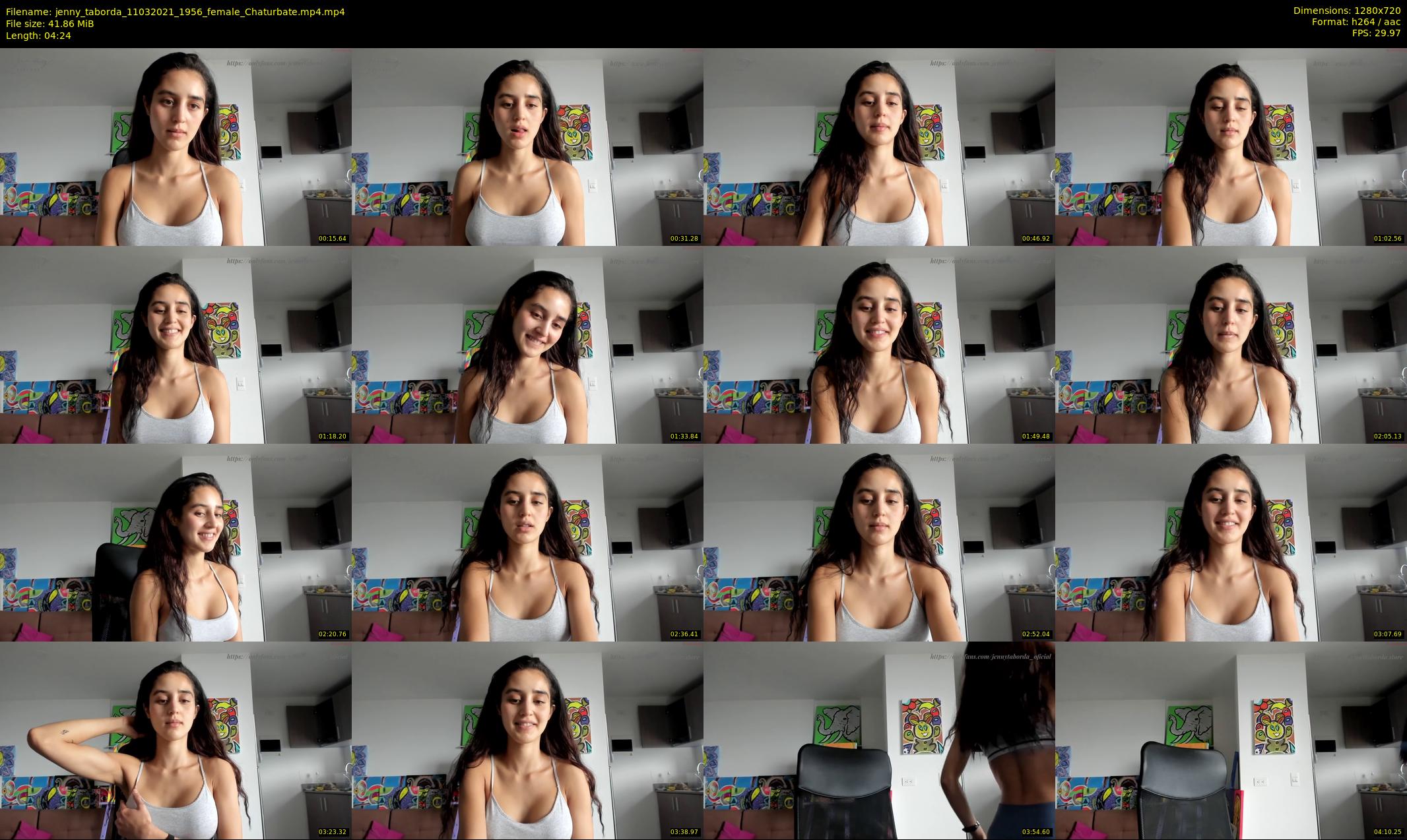 jenny_taborda — 5 minute Chaturbate female cam show recording, 720p, Mar 11, 2021