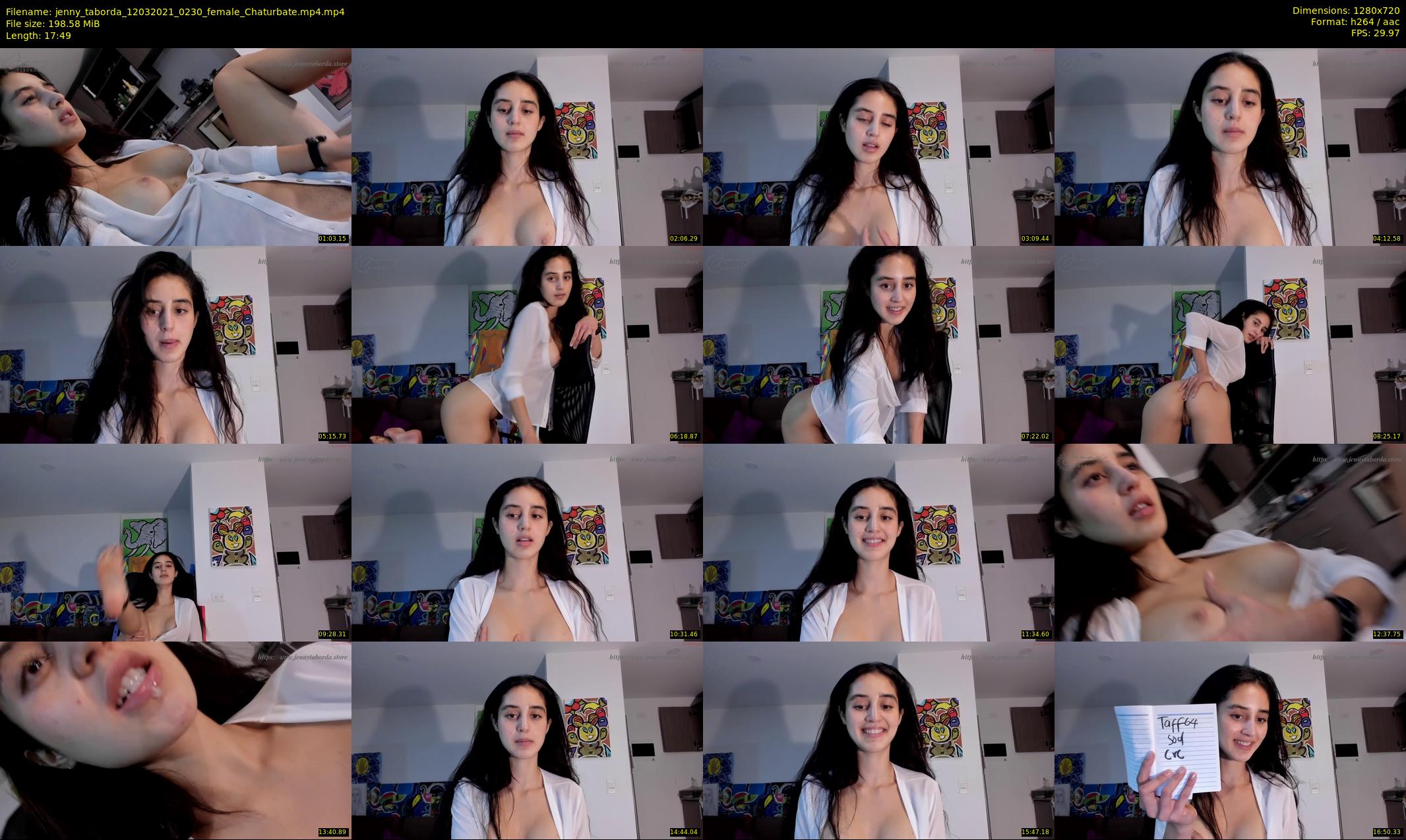 jenny_taborda — 18 minute Chaturbate female cam show recording, 720p, Mar 12, 2021
