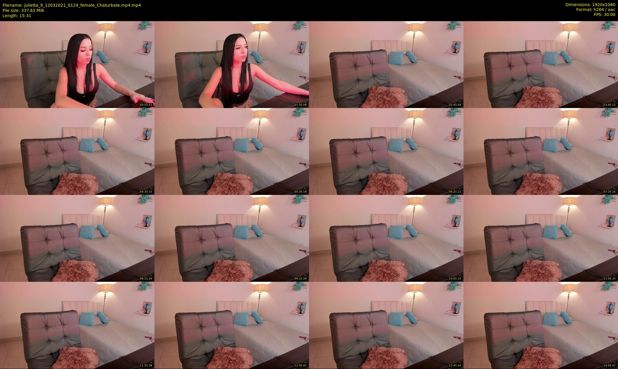 julietta_9 — 16 minute Chaturbate female cam show recording, 1080p, Mar 12, 2021