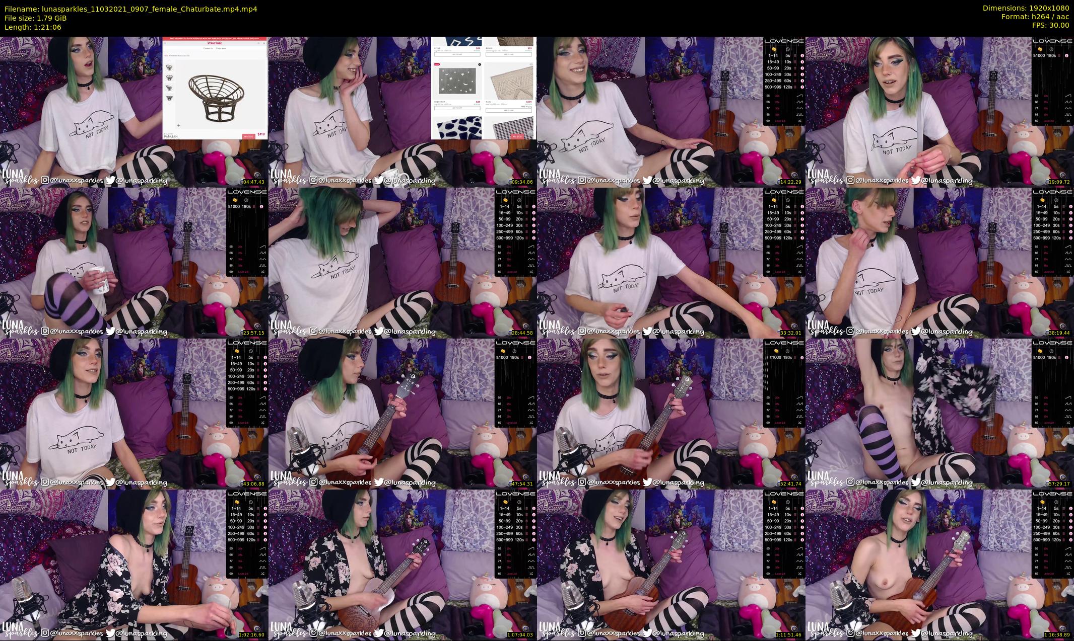 lunasparkles — 82 minute Chaturbate female cam show recording, 1080p, Mar 11, 2021