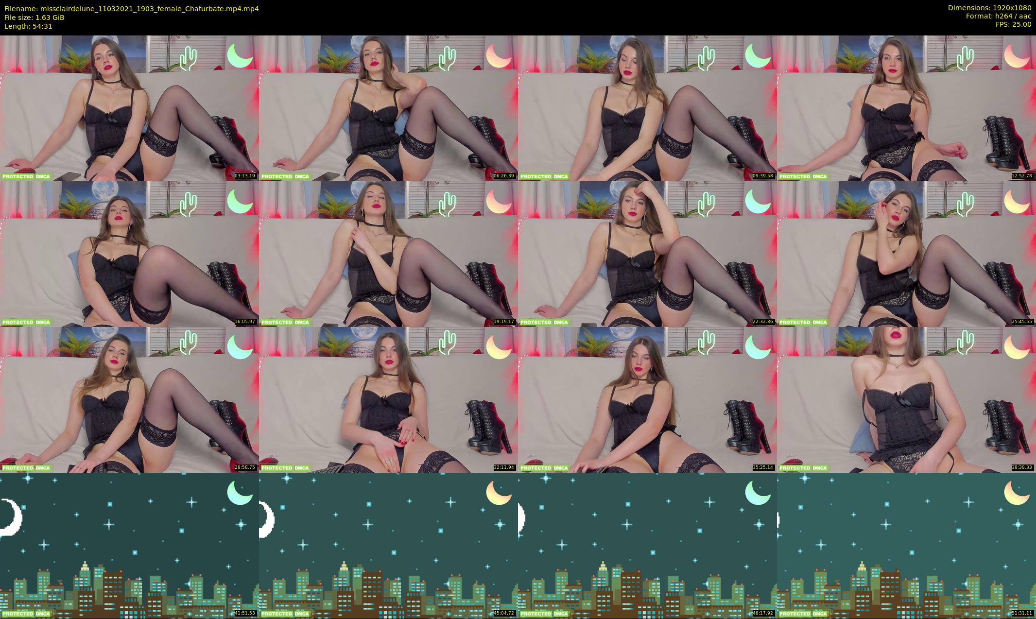 missclairdelune — 55 minute Chaturbate female cam show recording, 1080p, Mar 11, 2021