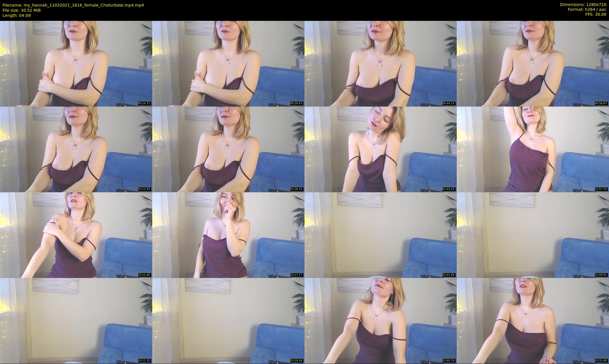 my_hannah — 5 minute Chaturbate female cam show recording, 720p, Mar 11, 2021