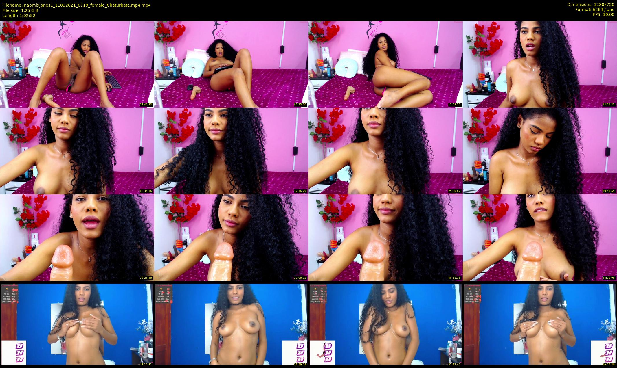 naomixjones1 — 63 minute Chaturbate female cam show recording, 720p, Mar 11, 2021
