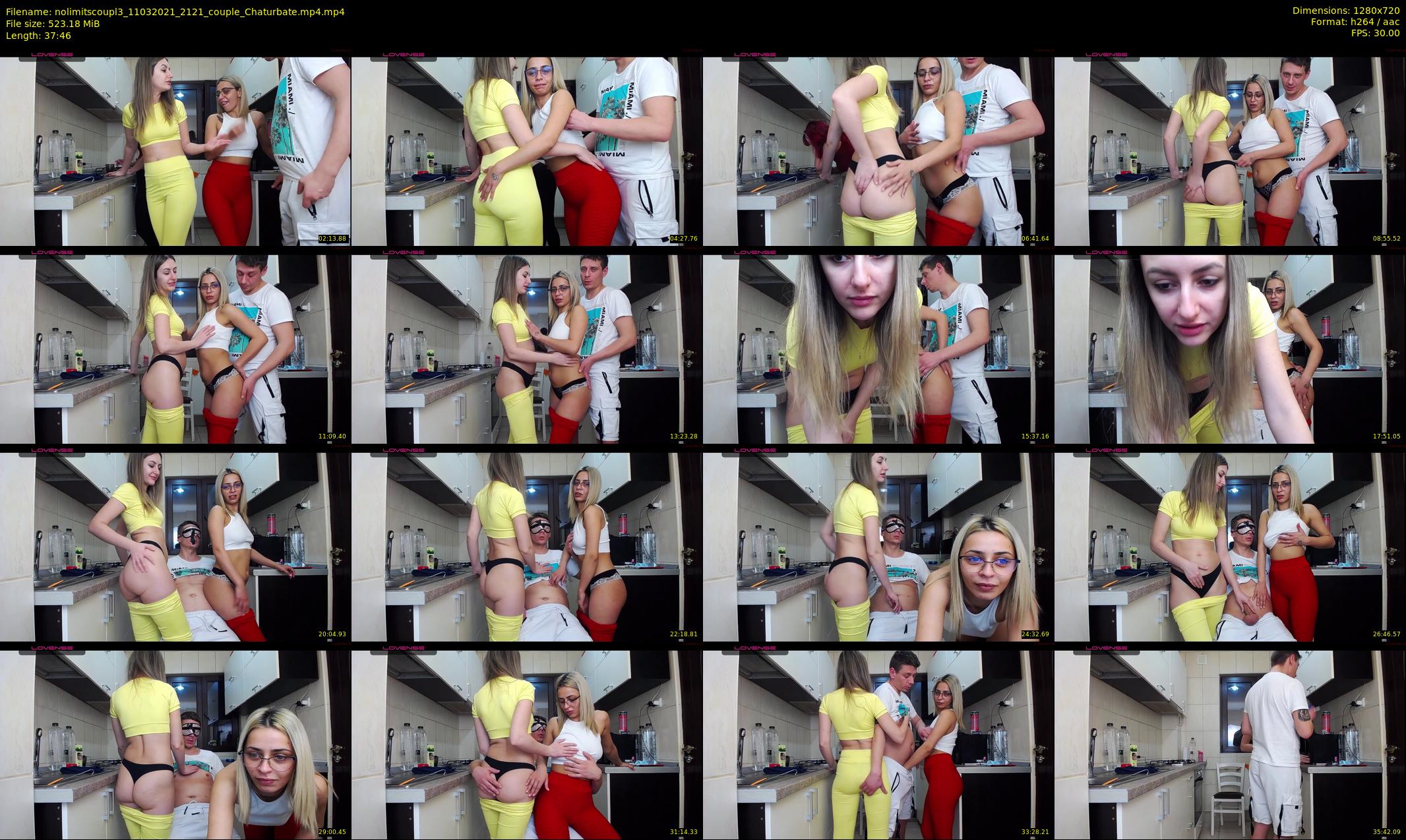 nolimitscoupl3 — 38 minute Chaturbate couple cam show recording, 720p, Mar 11, 2021