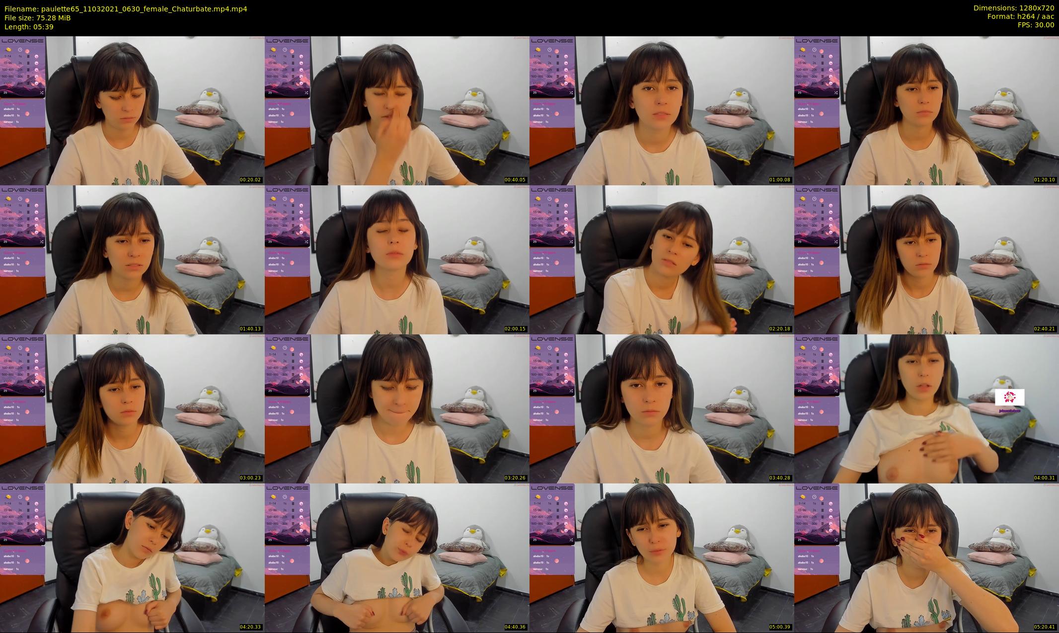paulette65 — 6 minute Chaturbate female cam show recording, 720p, Mar 11, 2021