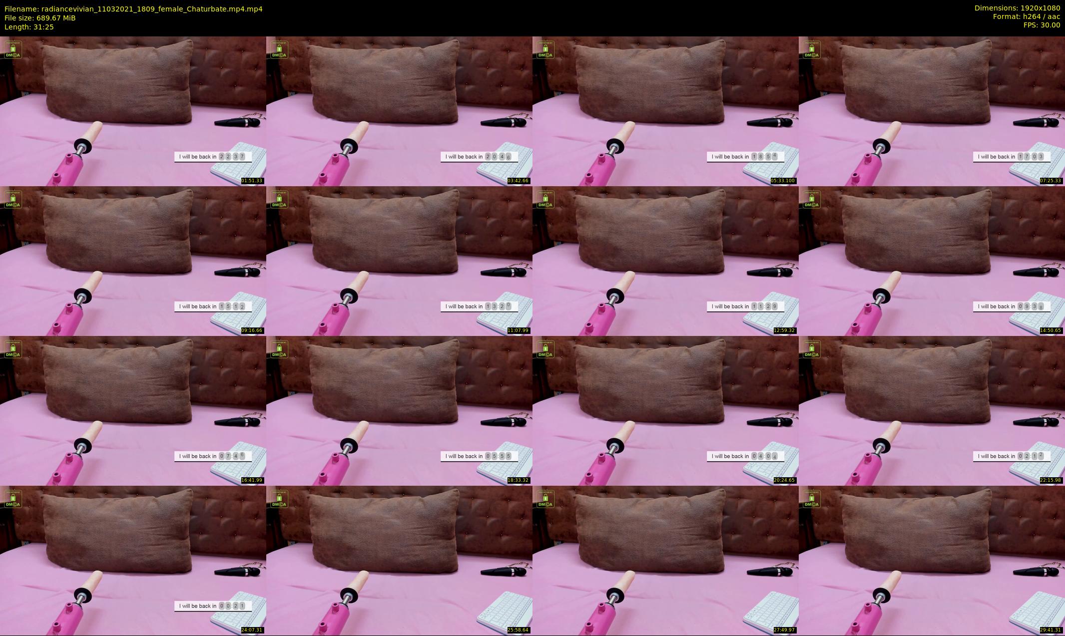 radiancevivian — 32 minute Chaturbate female cam show recording, 1080p, Mar 11, 2021