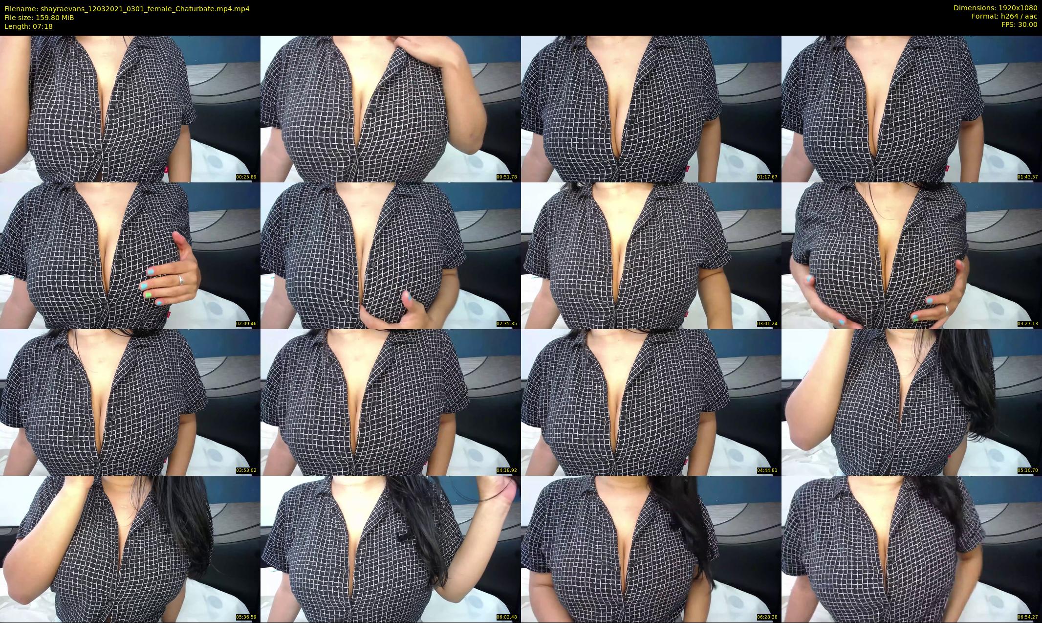 shayraevans — 8 minute Chaturbate female cam show recording, 1080p, Mar 12, 2021