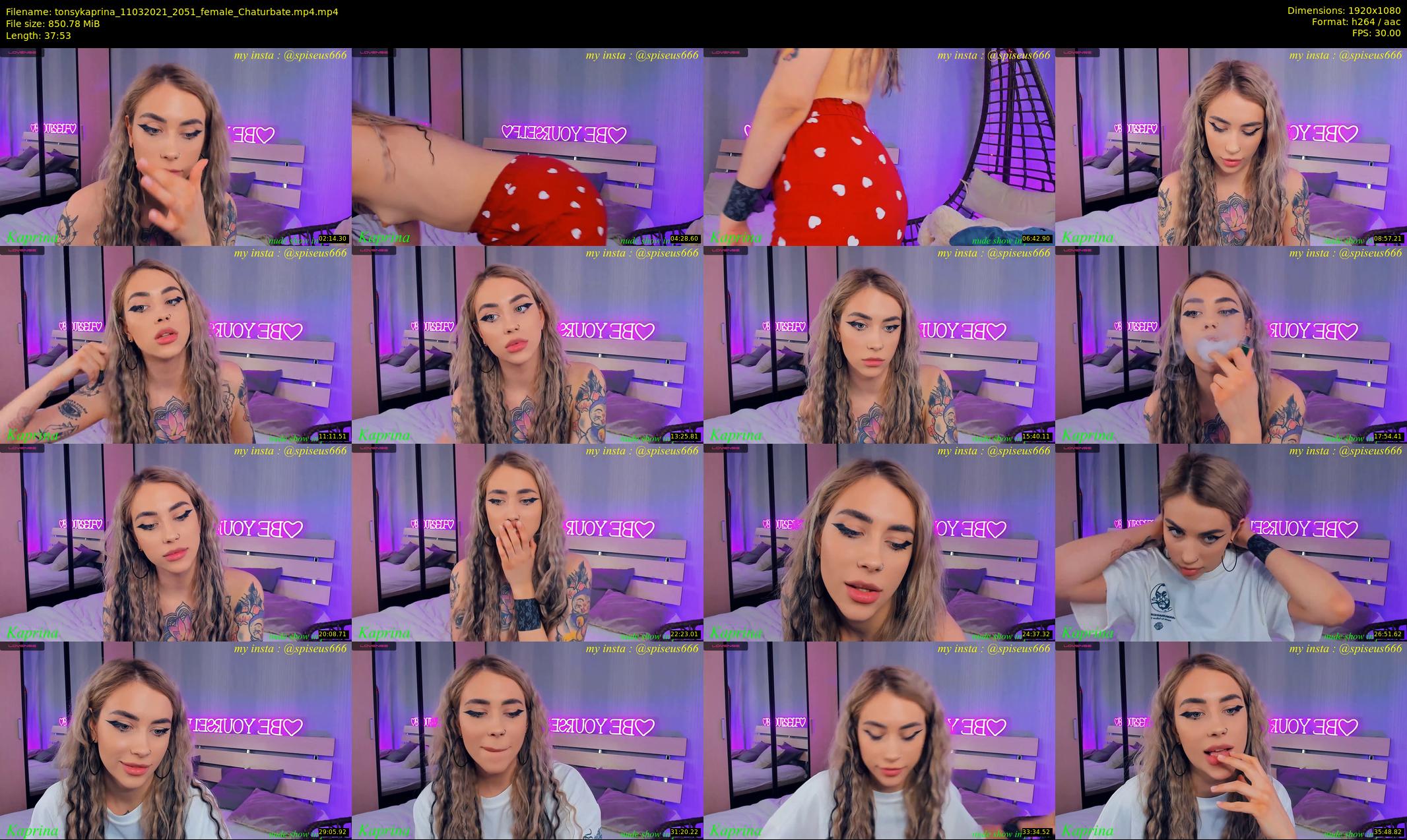tonsykaprina — 38 minute Chaturbate couple cam show recording, 1080p, Mar 11, 2021