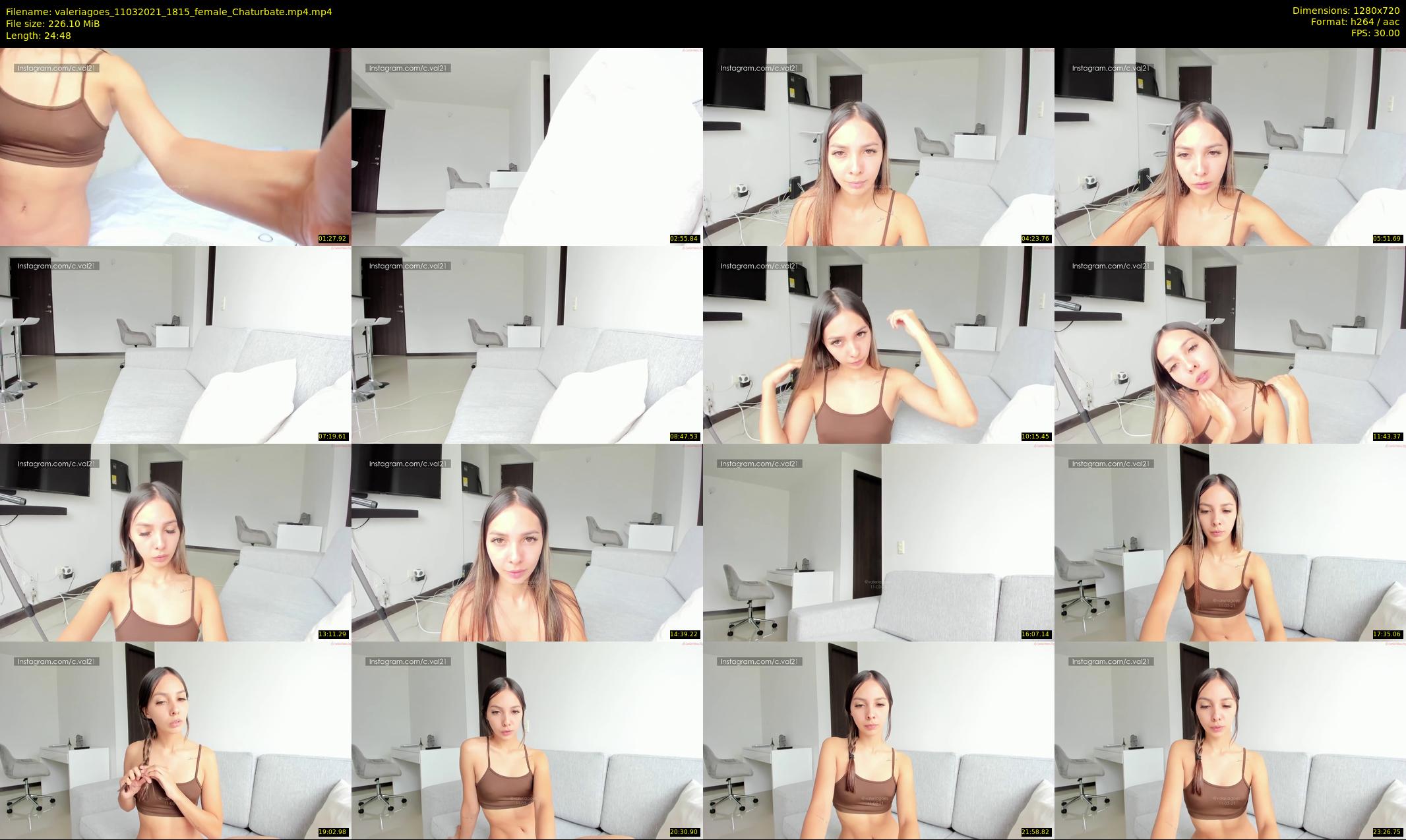 valeriagoes — 25 minute Chaturbate female cam show recording, 720p, Mar 11, 2021