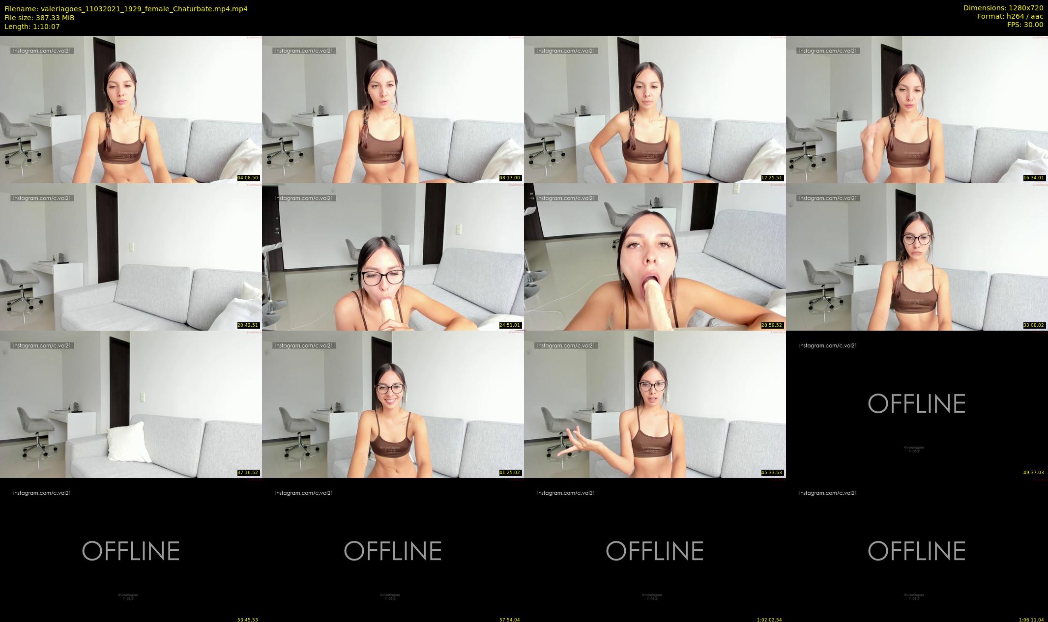 valeriagoes — 71 minute Chaturbate female cam show recording, 720p, Mar 11, 2021