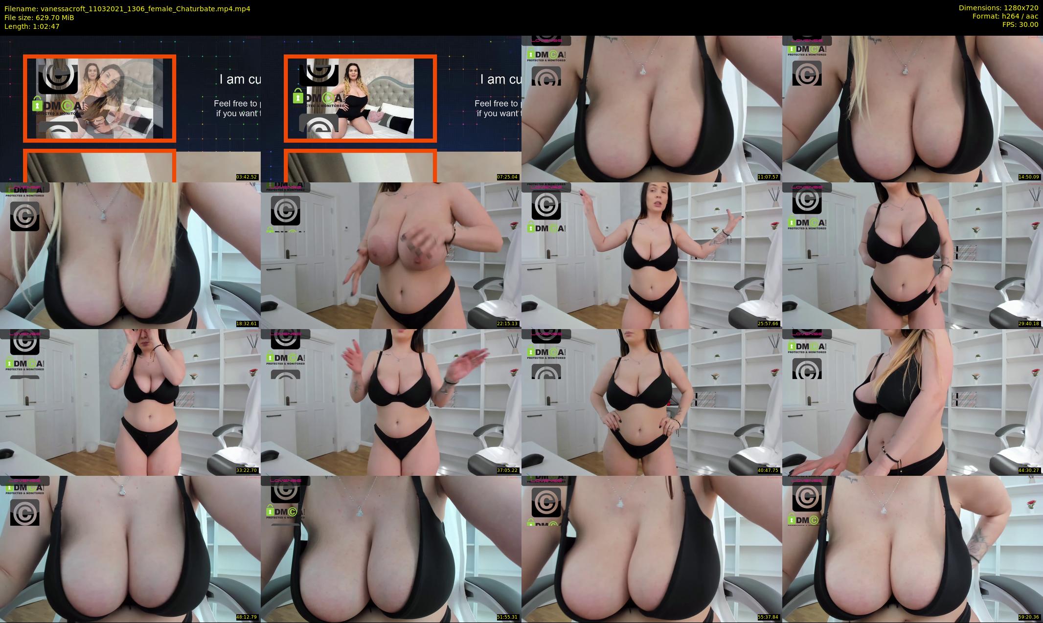 vanessacroft — 63 minute Chaturbate female cam show recording, 720p, Mar 11, 2021