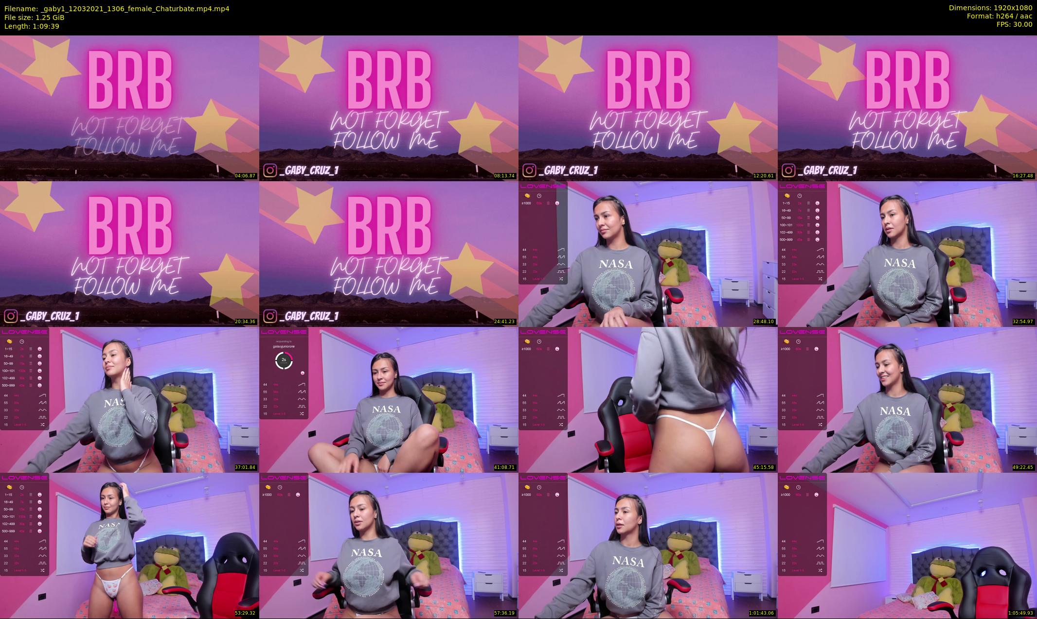 _gaby1 — 70 minute Chaturbate female cam show recording, 1080p, Mar 12, 2021