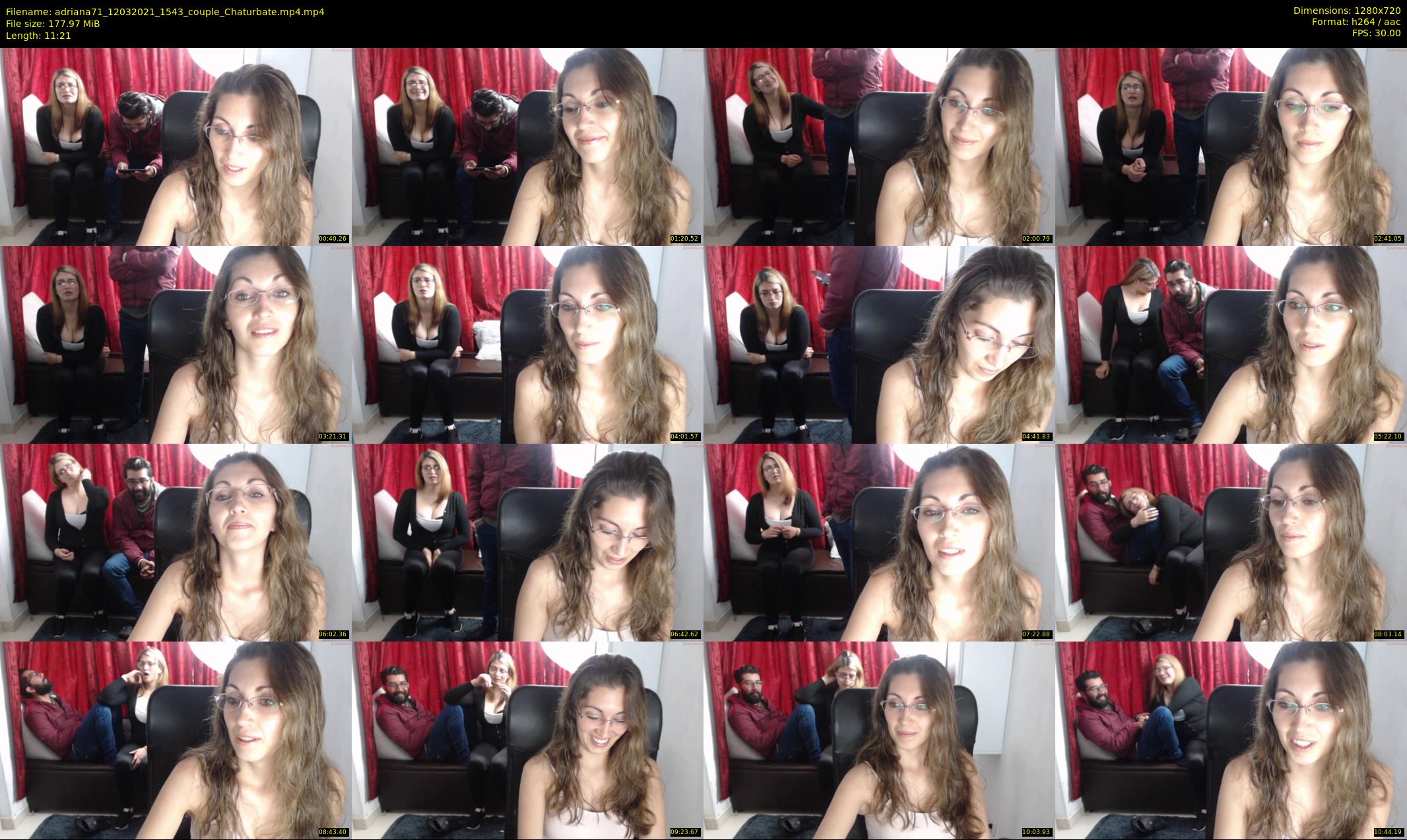 adriana71 — 12 minute Chaturbate couple cam show recording, 720p, Mar 12, 2021