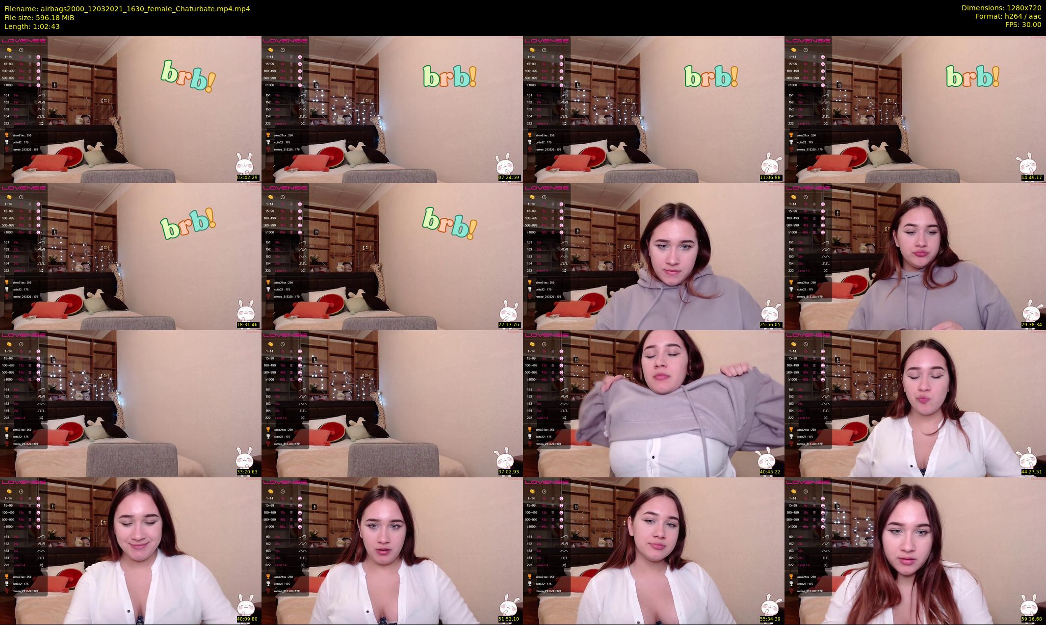 airbags2000 — 63 minute Chaturbate female cam show recording, 720p, Mar 12, 2021