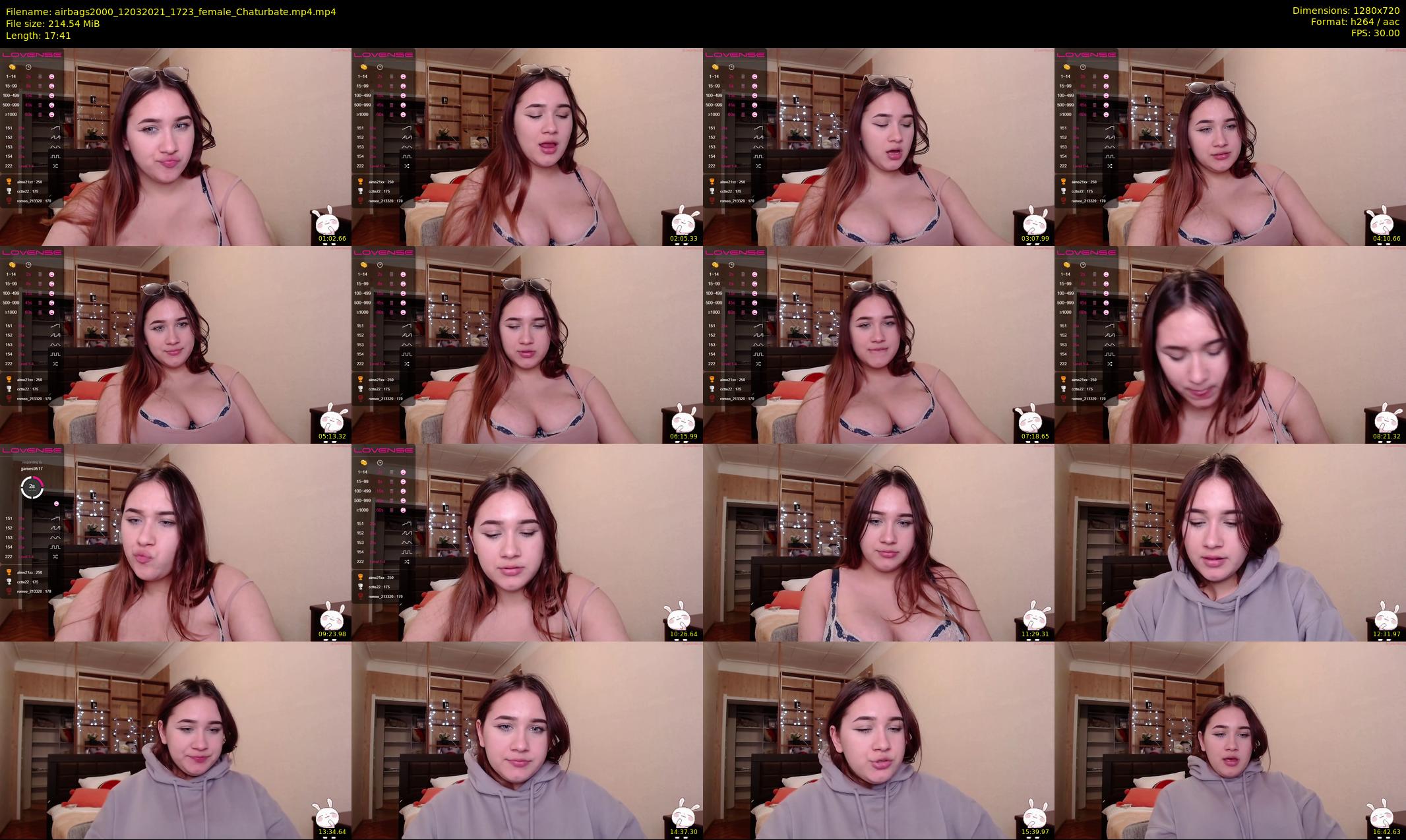 airbags2000 — 18 minute Chaturbate female cam show recording, 720p, Mar 12, 2021