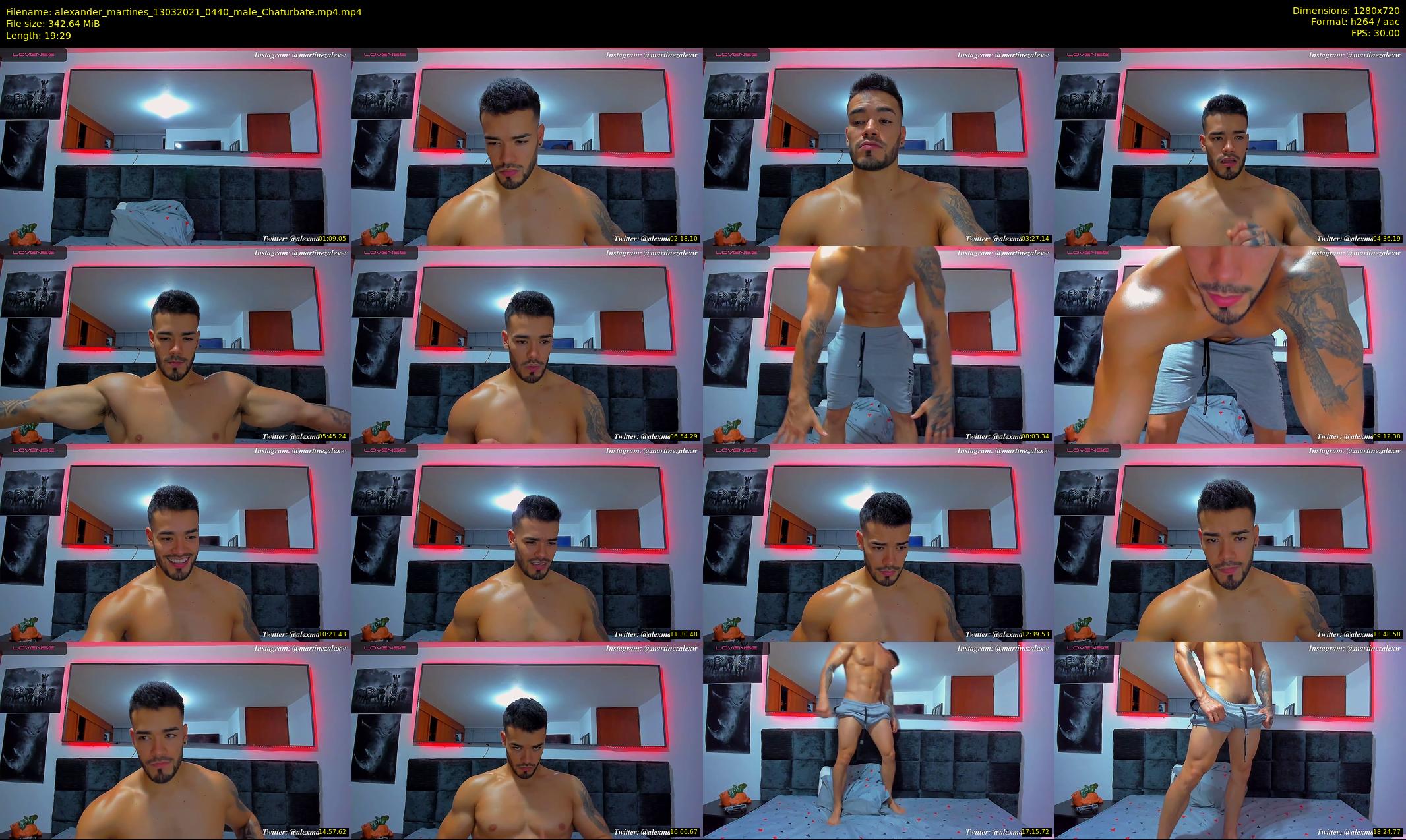 alexander_martines — 20 minute Chaturbate male cam show recording, 720p, Mar 13, 2021