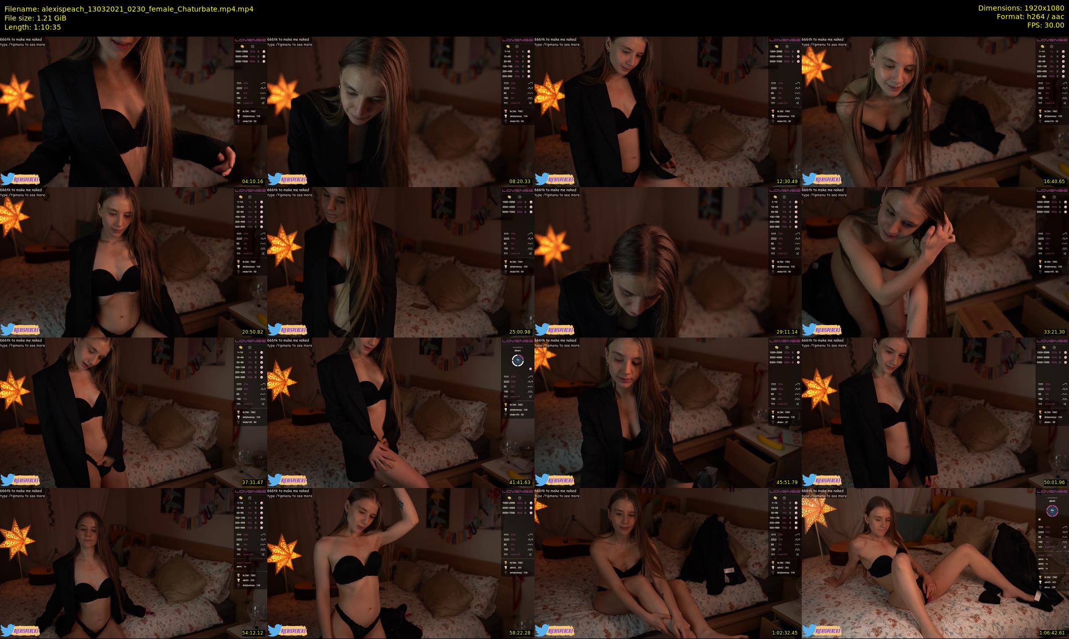 alexispeach — 71 minute Chaturbate female cam show recording, 1080p, Mar 13, 2021