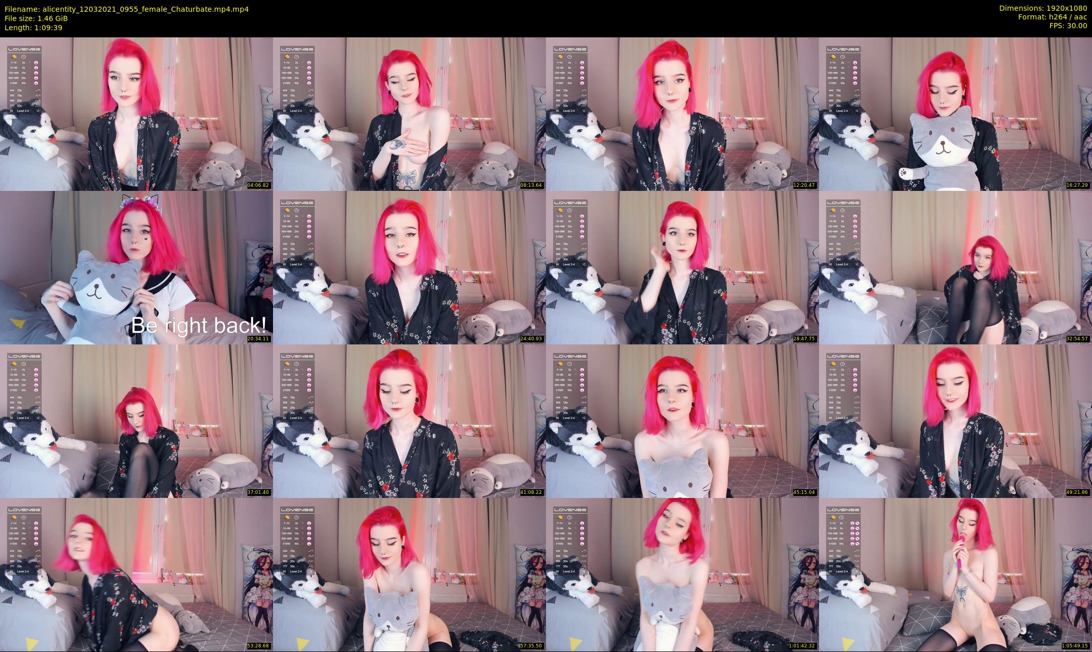 alicentity — 70 minute Chaturbate female cam show recording, 1080p, Mar 12, 2021