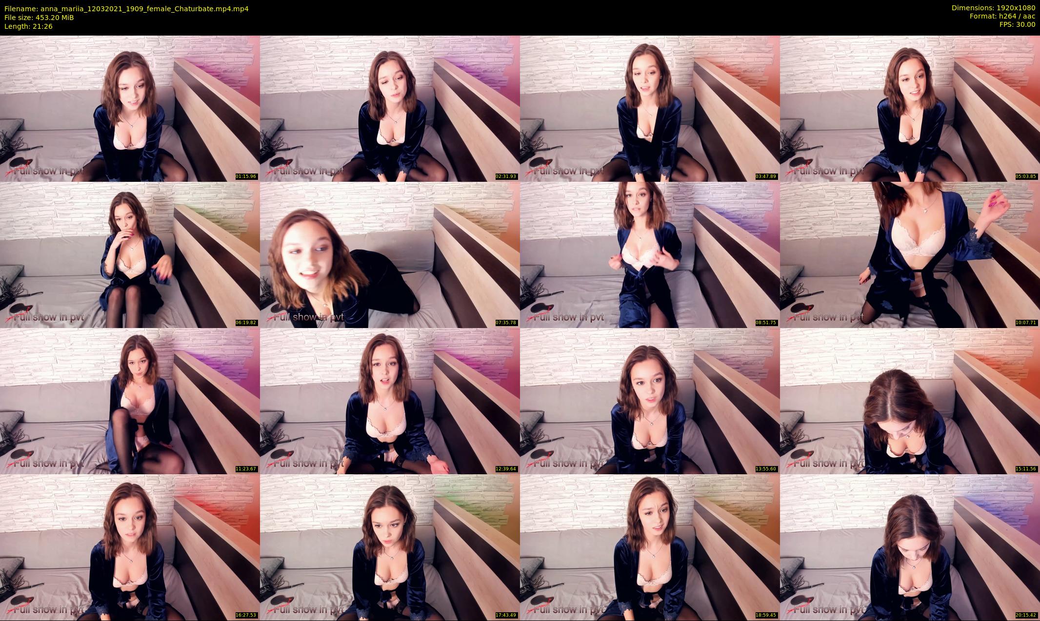 anna_mariia — 22 minute Chaturbate couple cam show recording, 1080p, Mar 12, 2021