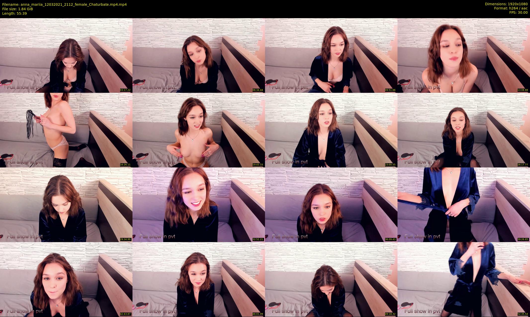 anna_mariia — 56 minute Chaturbate couple cam show recording, 1080p, Mar 12, 2021