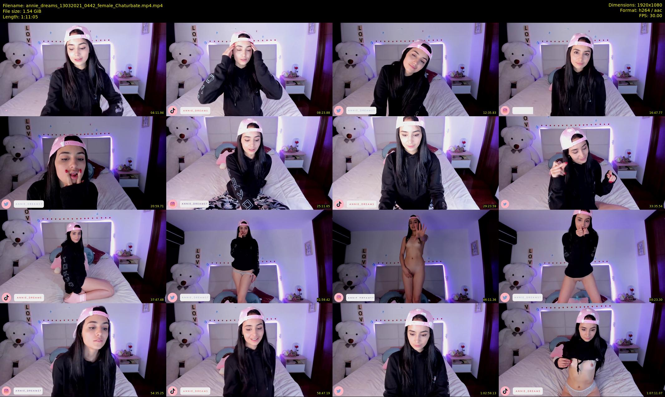 annie_dreams — 72 minute Chaturbate female cam show recording, 1080p, Mar 13, 2021