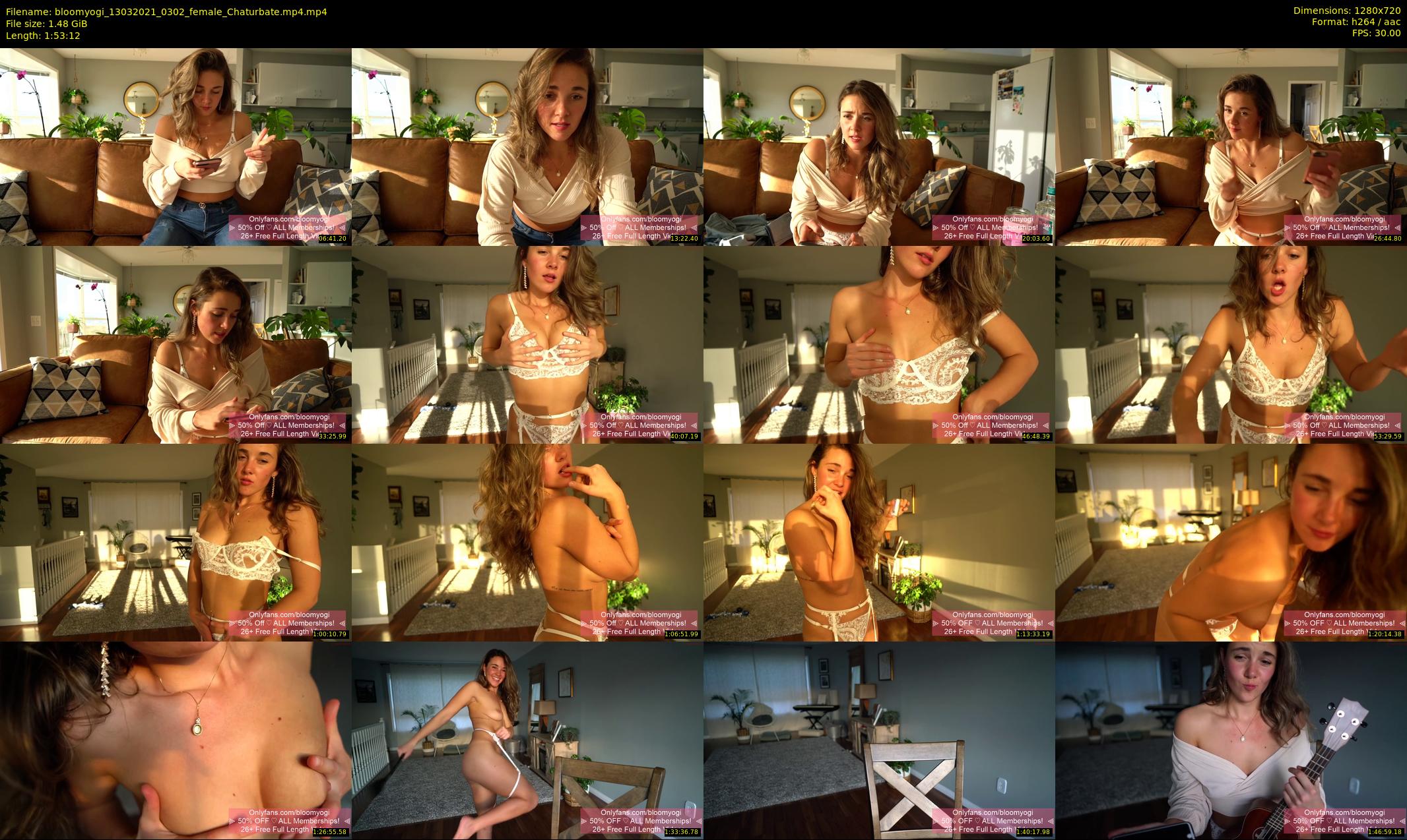 bloomyogi — 114 minute Chaturbate female cam show recording, 720p, Mar 13, 2021