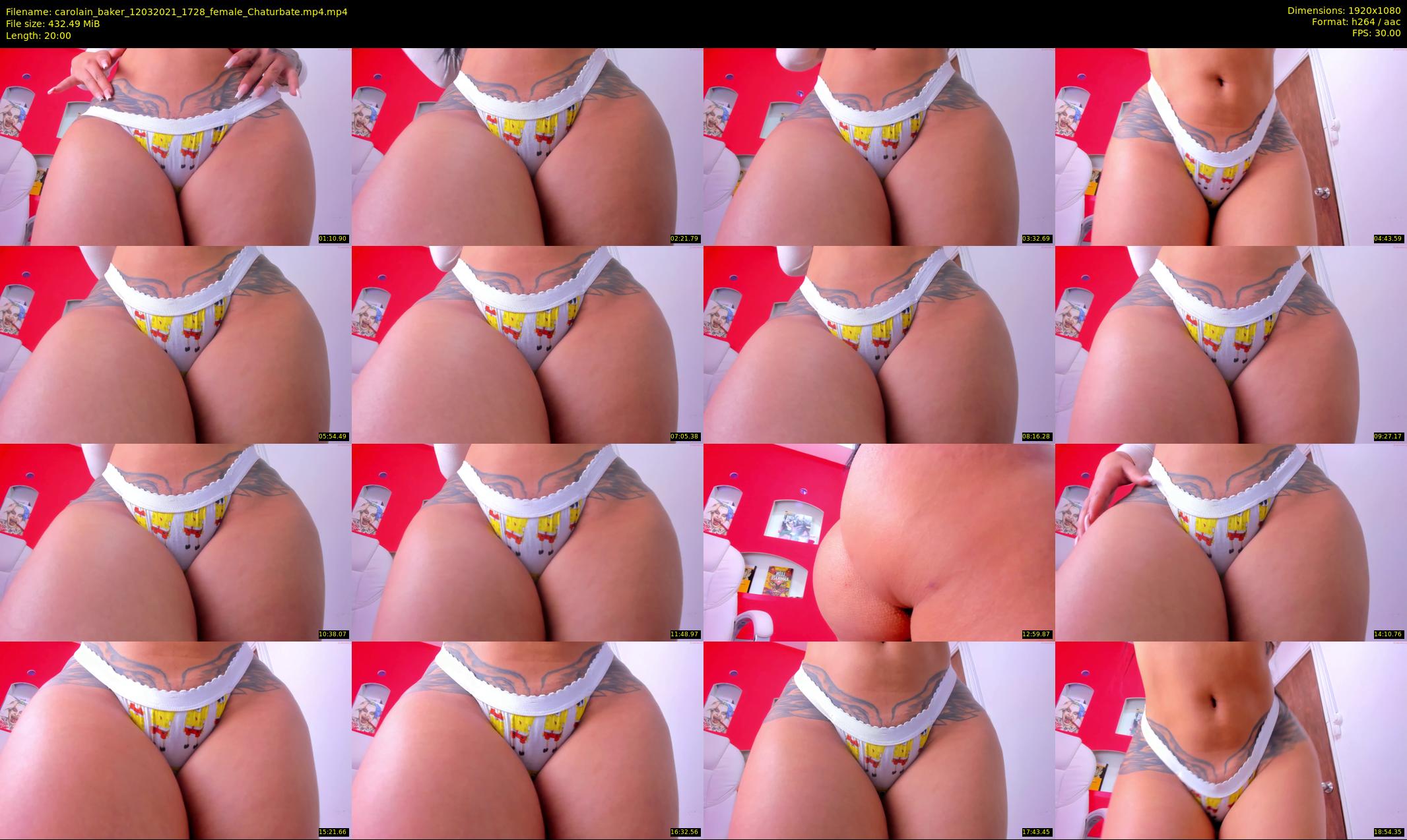 carolain_baker — 20 minute Chaturbate female cam show recording, 1080p, Mar 12, 2021