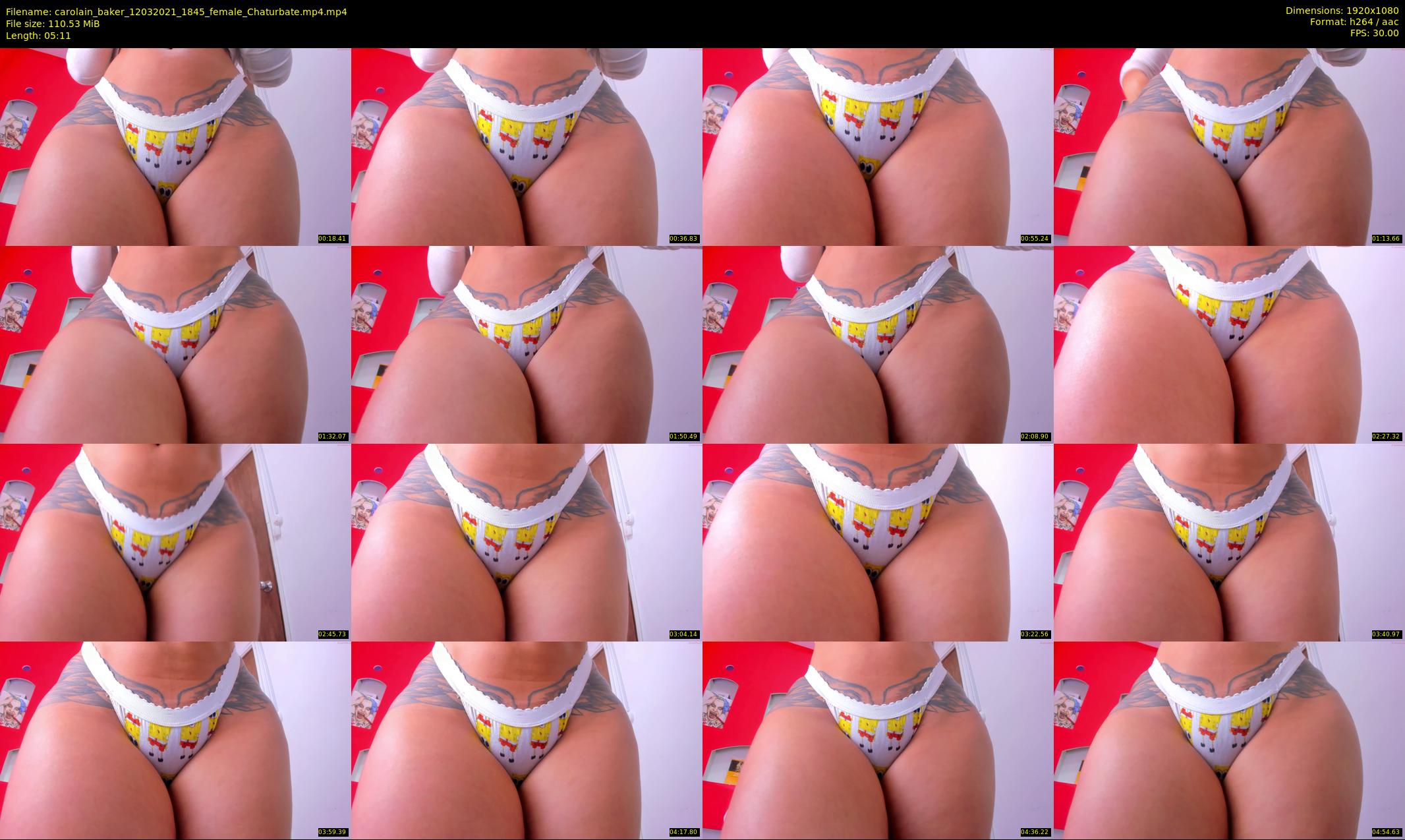 carolain_baker — 6 minute Chaturbate female cam show recording, 1080p, Mar 12, 2021