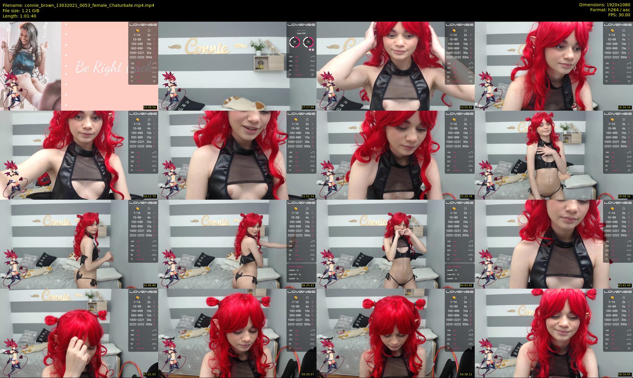 connie_brown — 62 minute Chaturbate female cam show recording, 1080p, Mar 13, 2021
