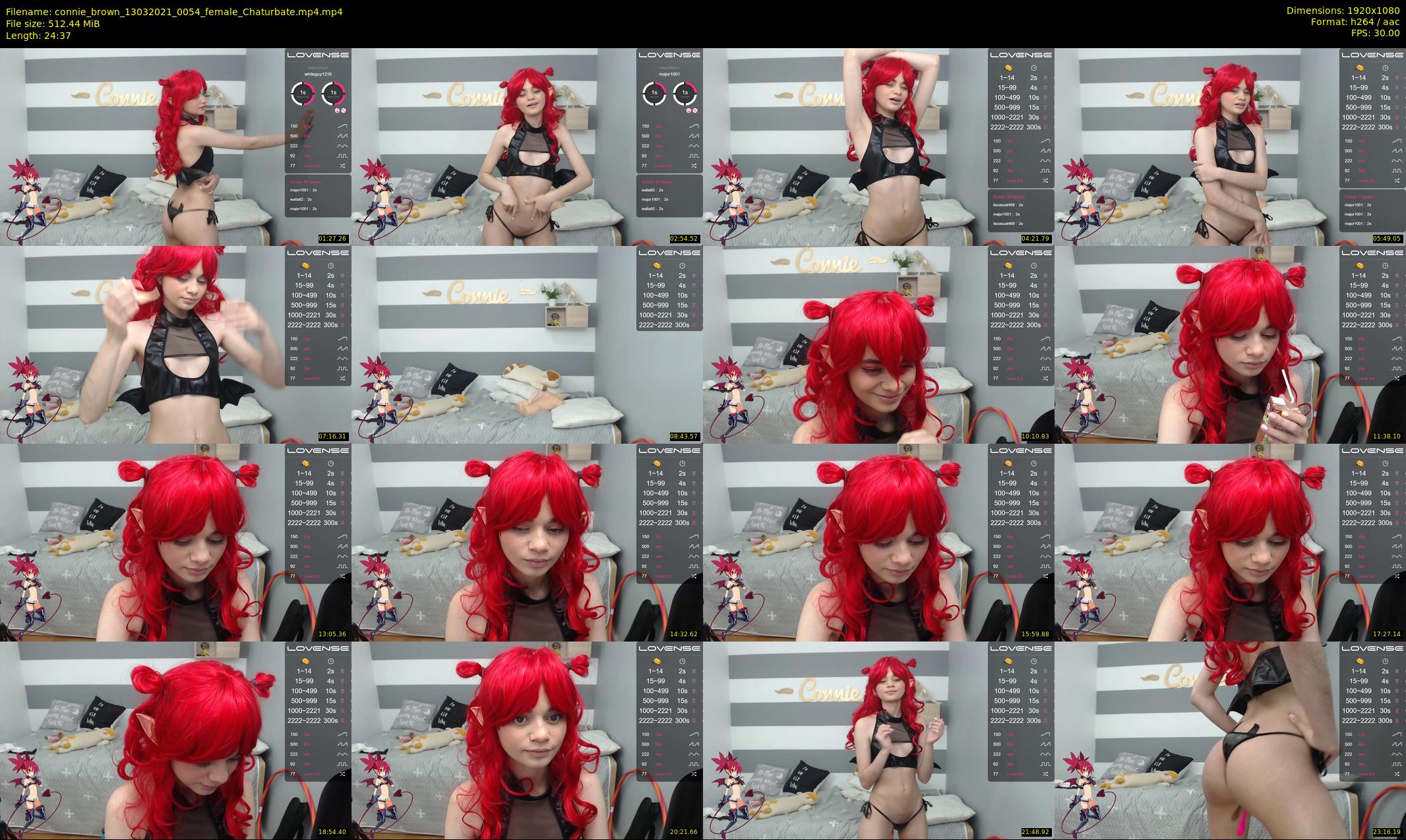 connie_brown — 25 minute Chaturbate female cam show recording, 1080p, Mar 13, 2021