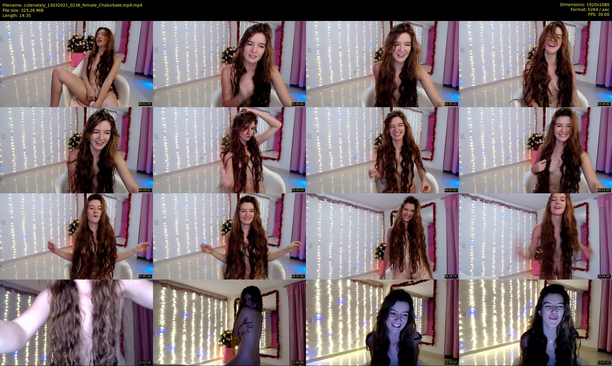 cutenataly — 15 minute Chaturbate female cam show recording, 1080p, Mar 13, 2021