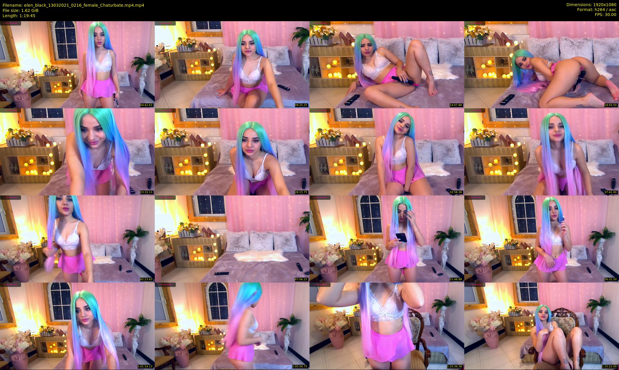 elen_black — 80 minute Chaturbate female cam show recording, 1080p, Mar 13, 2021