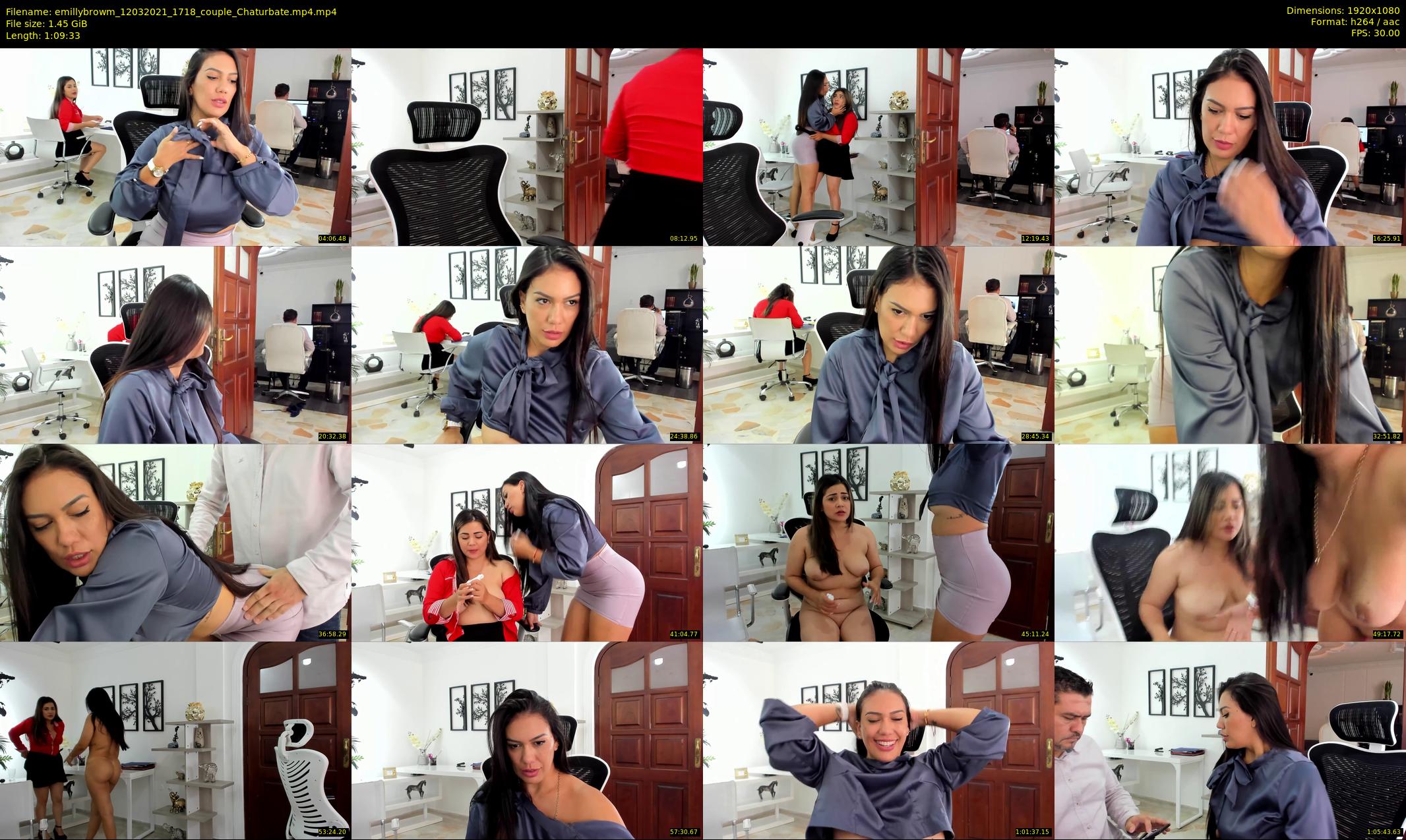 emillybrowm — 70 minute Chaturbate couple cam show recording, 1080p, Mar 12, 2021