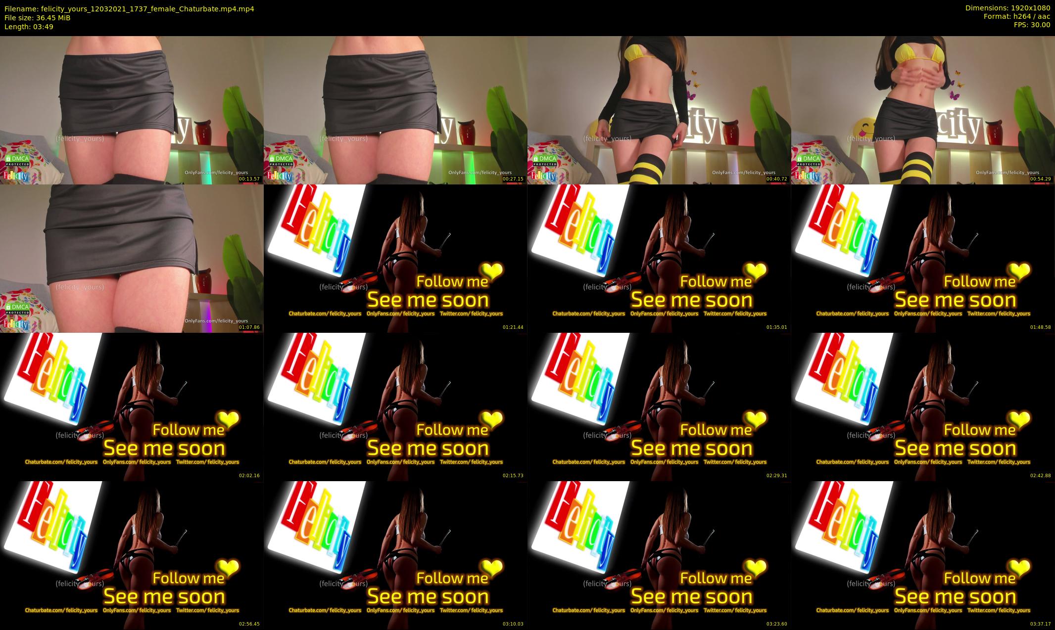 felicity_yours — 4 minute Chaturbate female cam show recording, 1080p, Mar 12, 2021