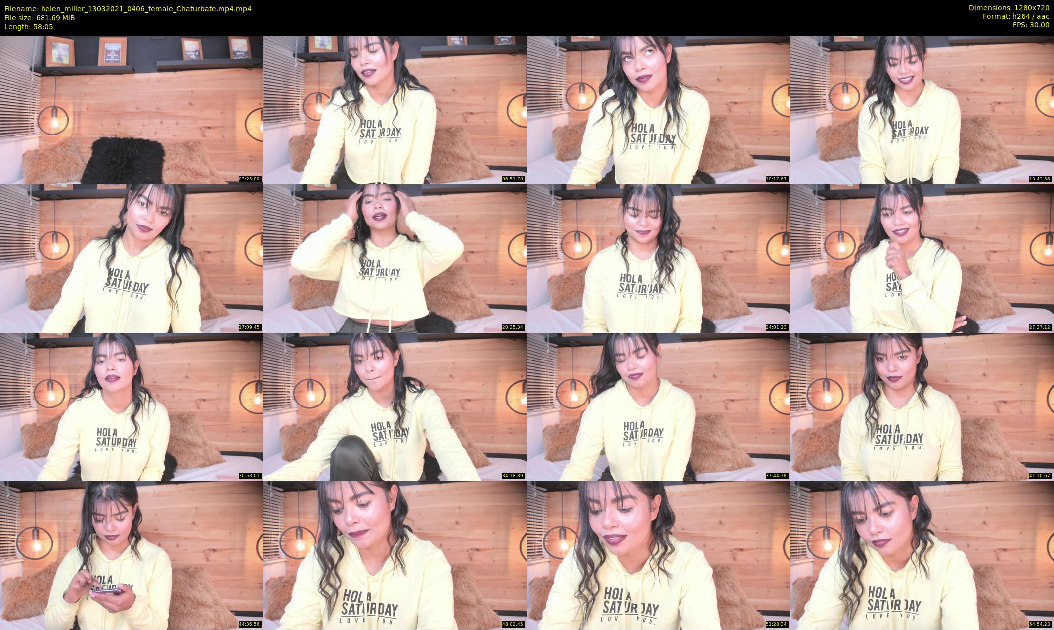 helen_miller — 59 minute Chaturbate female cam show recording, 720p, Mar 13, 2021