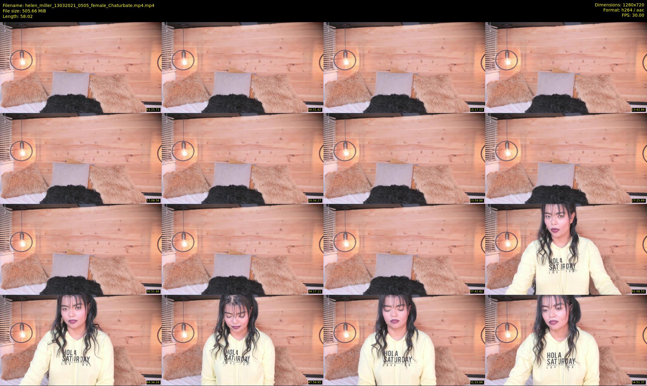 helen_miller — 59 minute Chaturbate female cam show recording, 720p, Mar 13, 2021