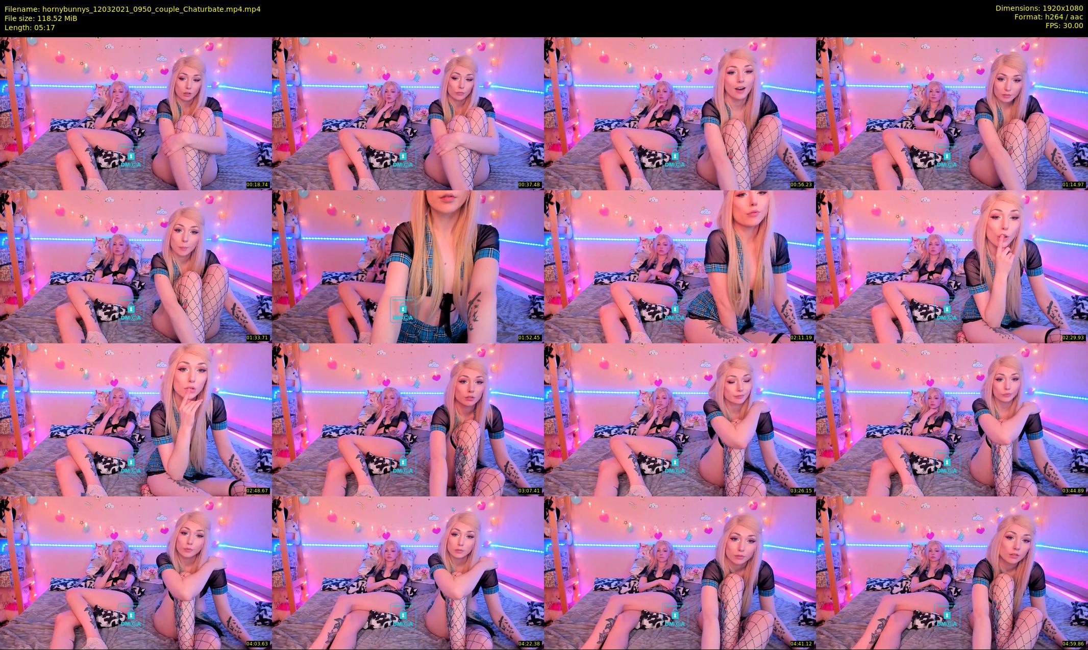 hornybunnys — 6 minute Chaturbate couple cam show recording, 1080p, Mar 12, 2021