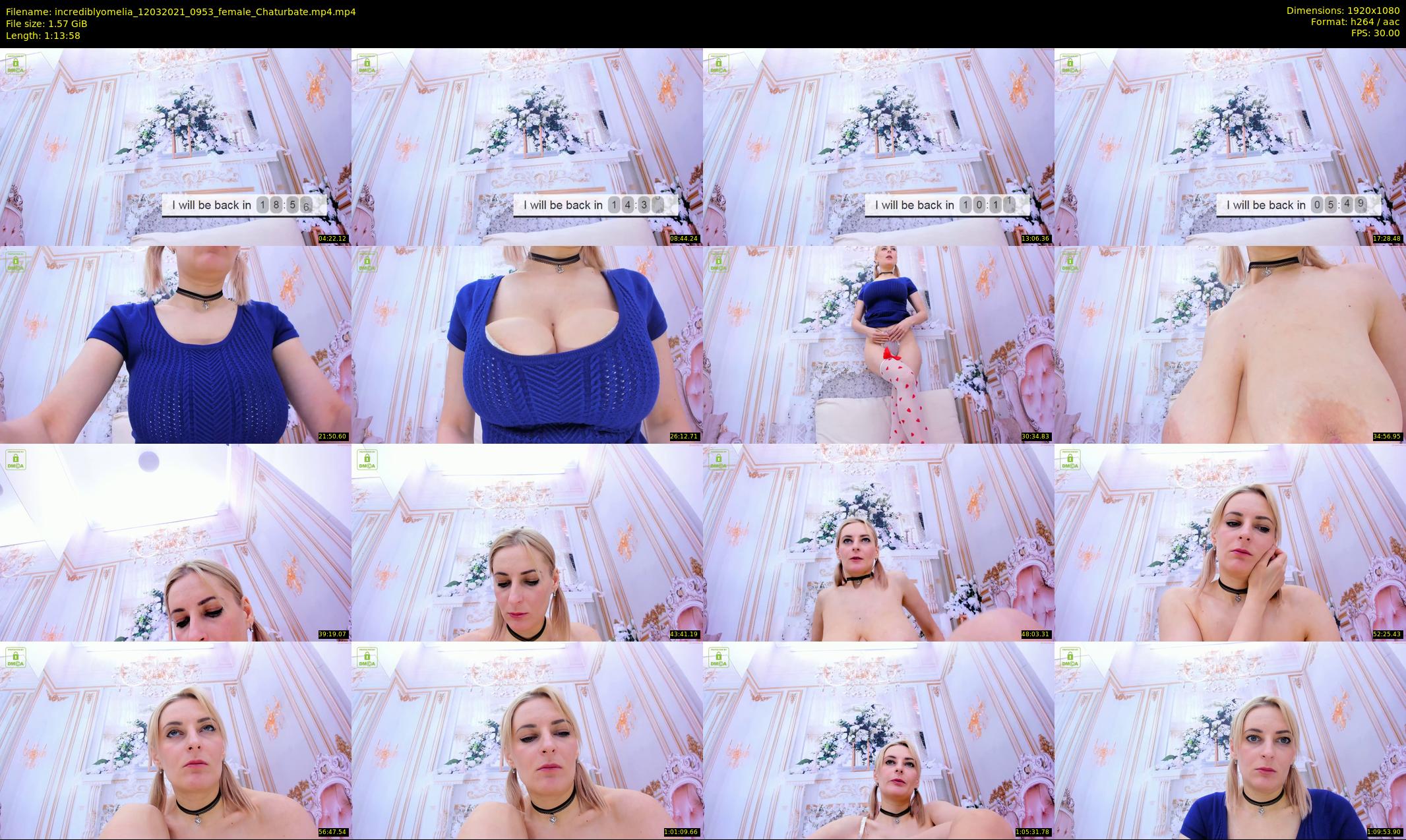 incrediblyomelia — 74 minute Chaturbate female cam show recording, 1080p, Mar 12, 2021