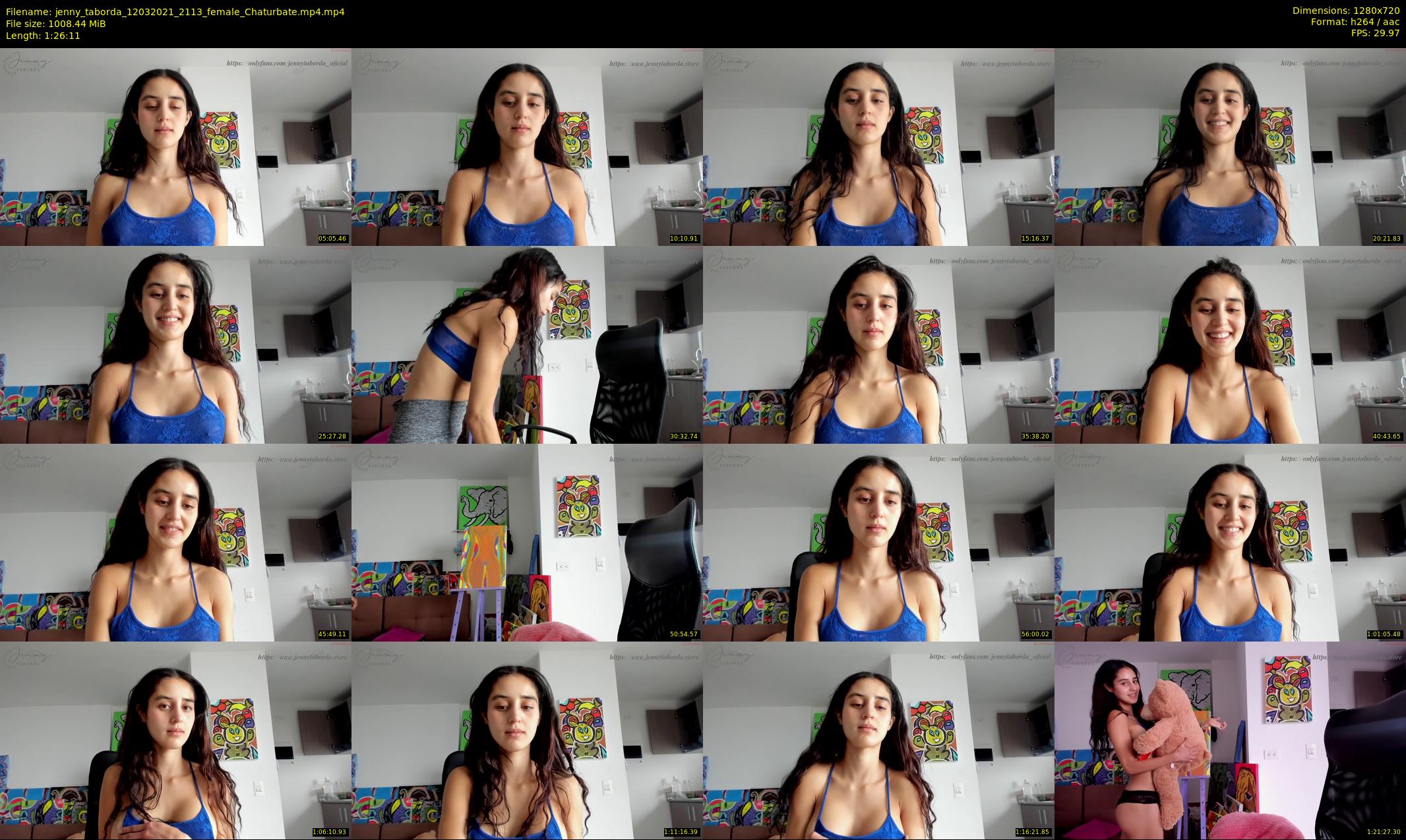 jenny_taborda — 87 minute Chaturbate female cam show recording, 720p, Mar 12, 2021
