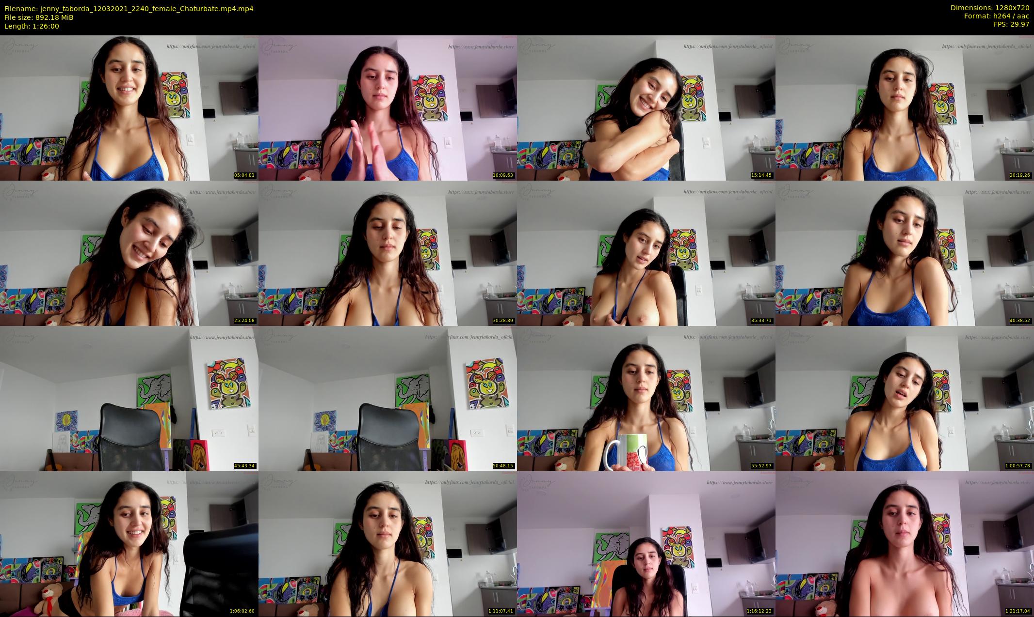 jenny_taborda — 86 minute Chaturbate female cam show recording, 720p, Mar 12, 2021