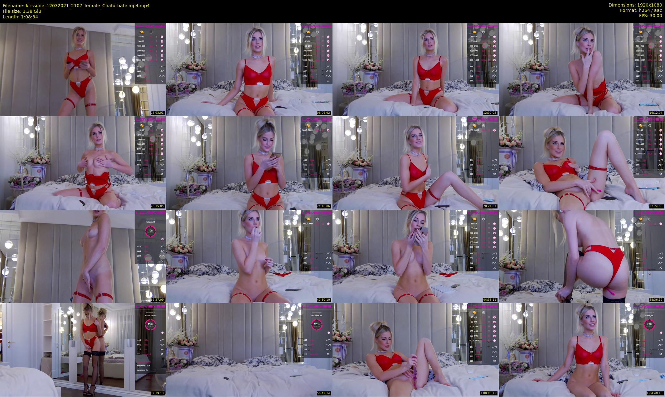 krissone — 69 minute Chaturbate female cam show recording, 1080p, Mar 12, 2021