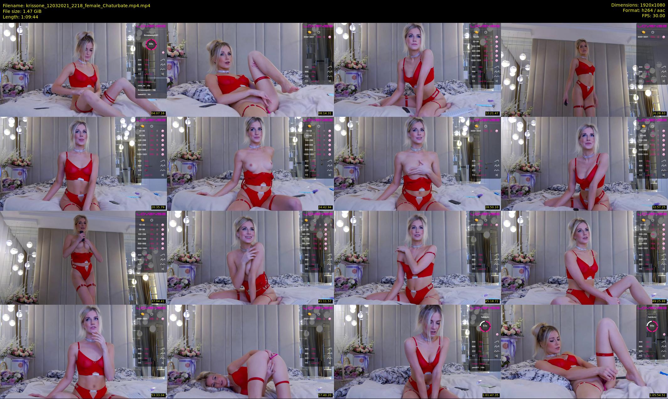 krissone — 70 minute Chaturbate female cam show recording, 1080p, Mar 12, 2021