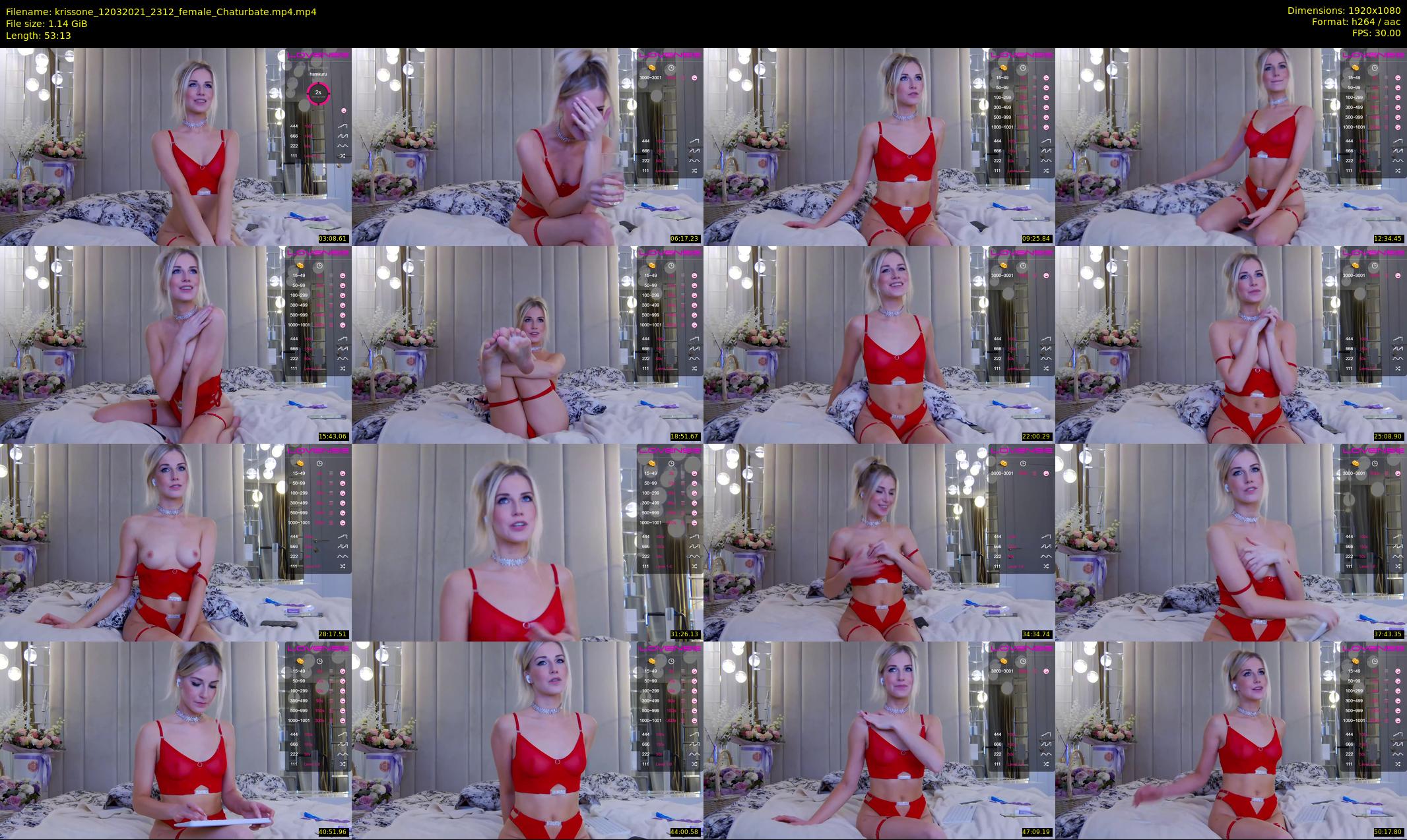 krissone — 54 minute Chaturbate female cam show recording, 1080p, Mar 12, 2021