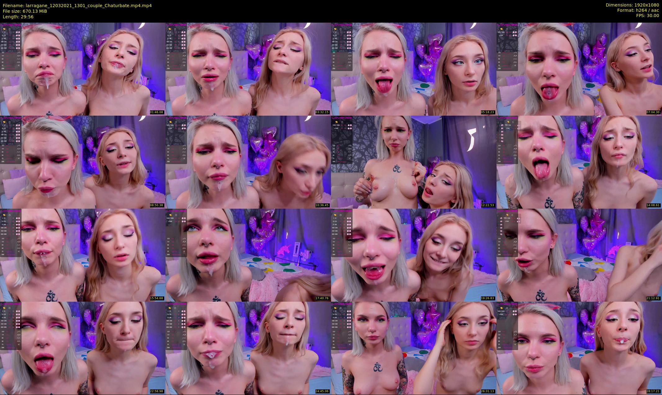 larragane — 30 minute Chaturbate couple cam show recording, 1080p, Mar 12, 2021
