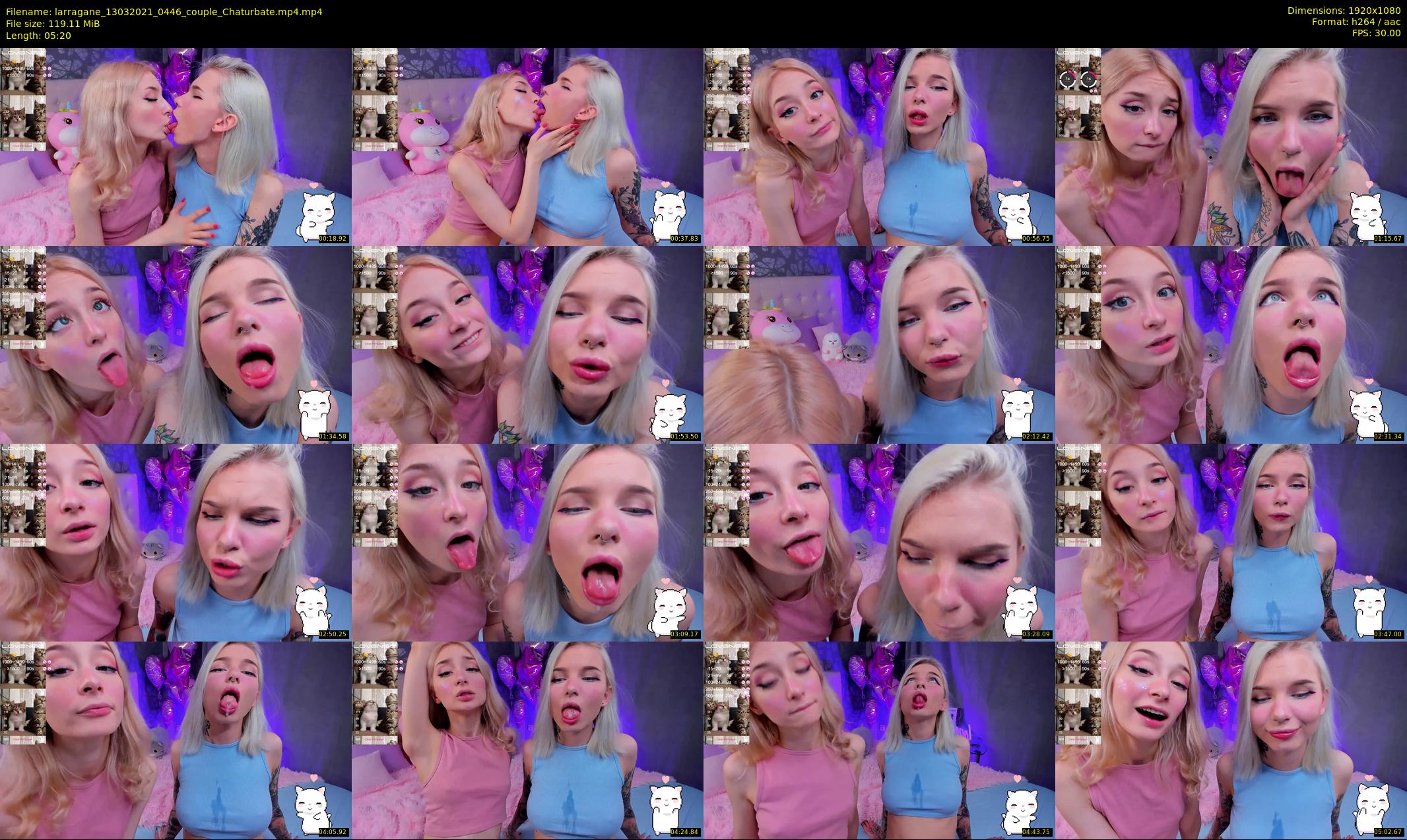 larragane — 6 minute Chaturbate couple cam show recording, 1080p, Mar 13, 2021
